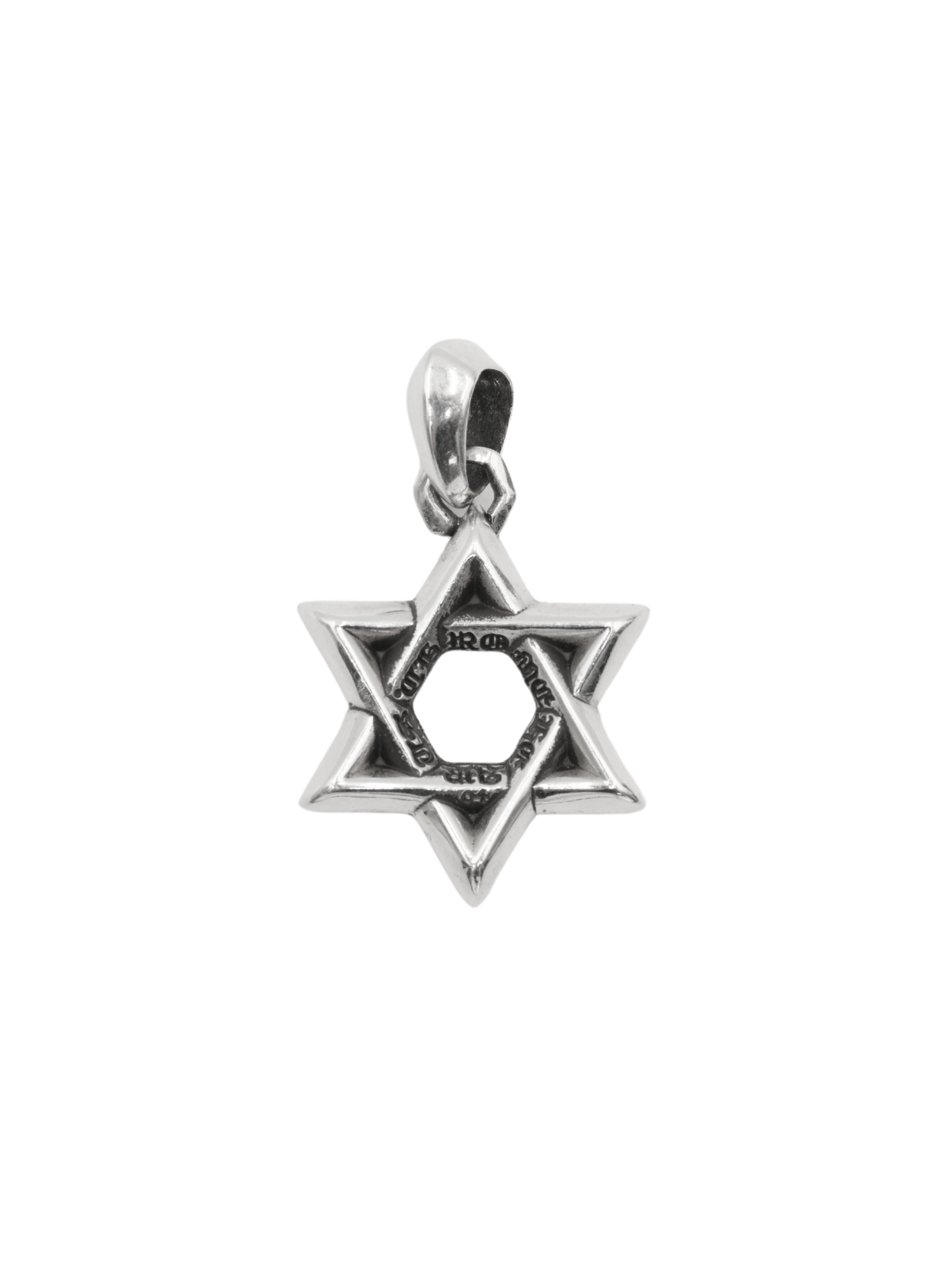 Chrome Hearts Star of David Pendant in Silver - Large