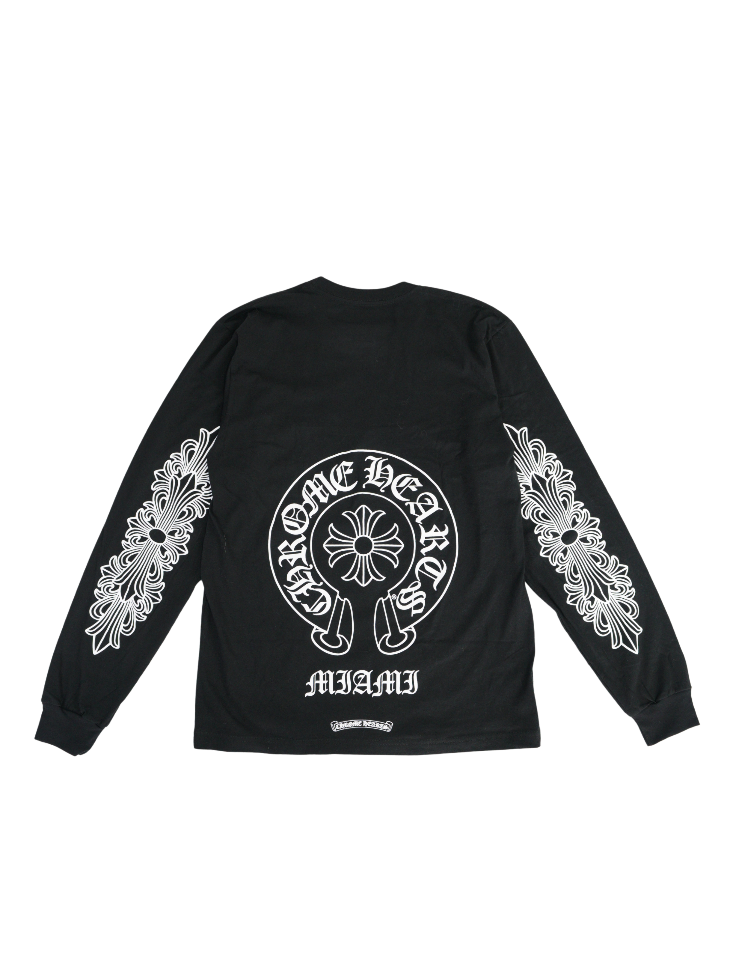 Chrome Hearts Miami Horseshoe Long Sleeve - Black