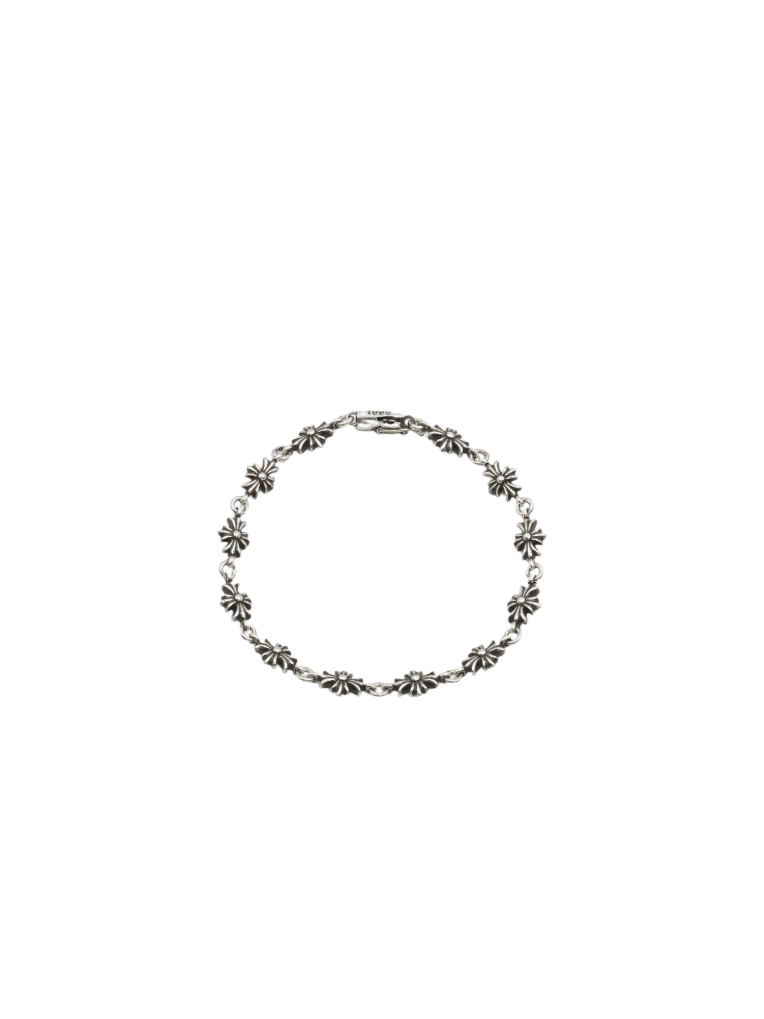 Chrome Hearts 925 Silver Tiny E Bracelet - 12L