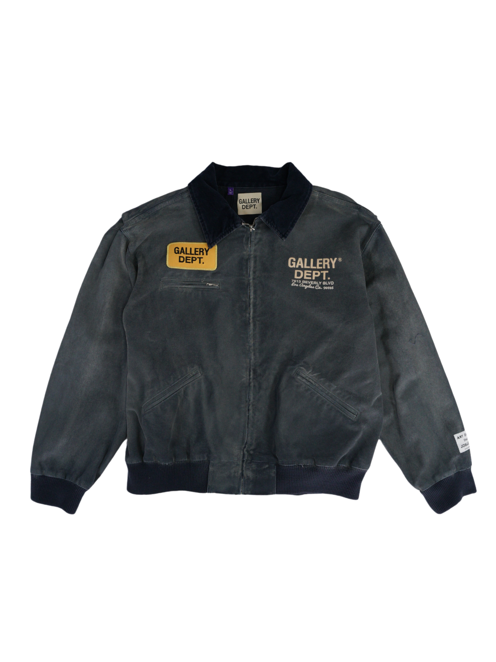 Gallery Dept Navy Branded Relaxed-Fit Cotton-canvas Jacket