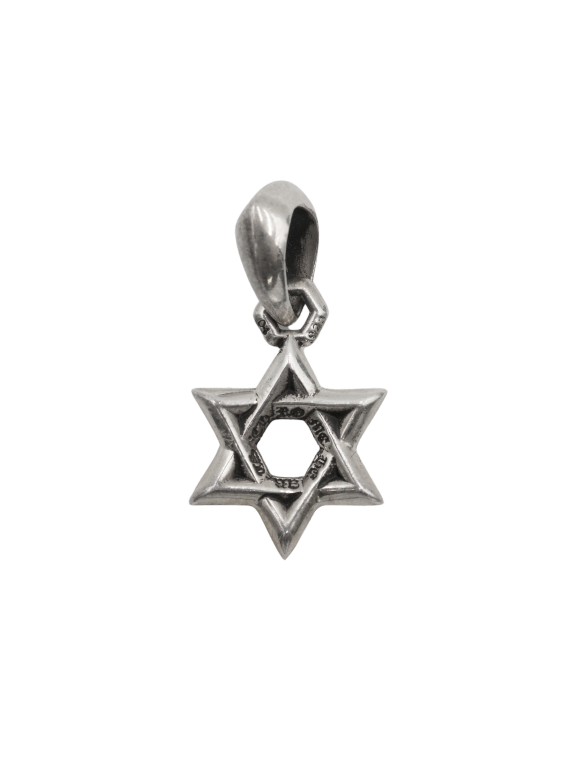 Chrome Hearts Star of David Pendant in Silver - Small