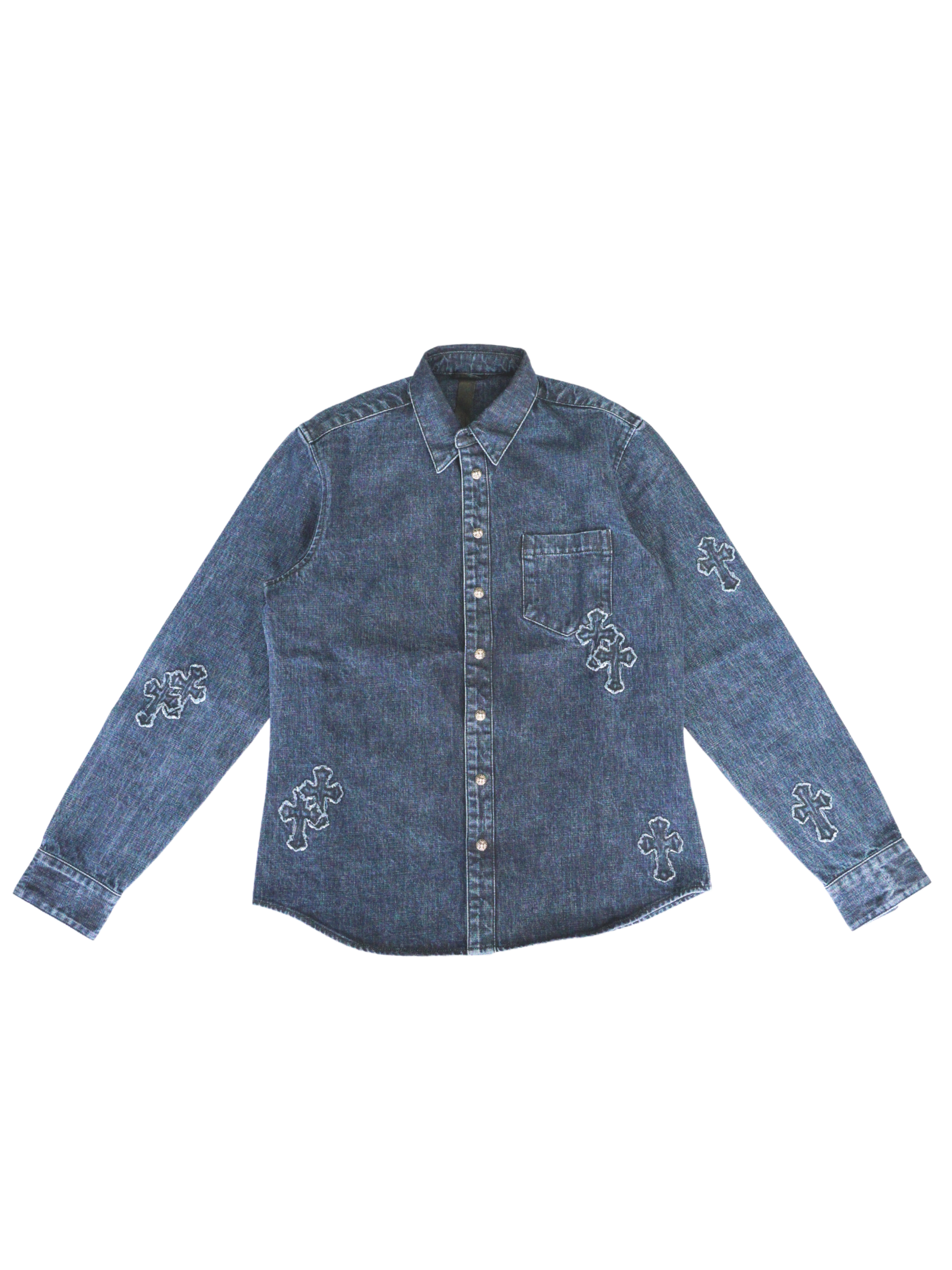 Chrome Hearts Denim Cross Shirt
