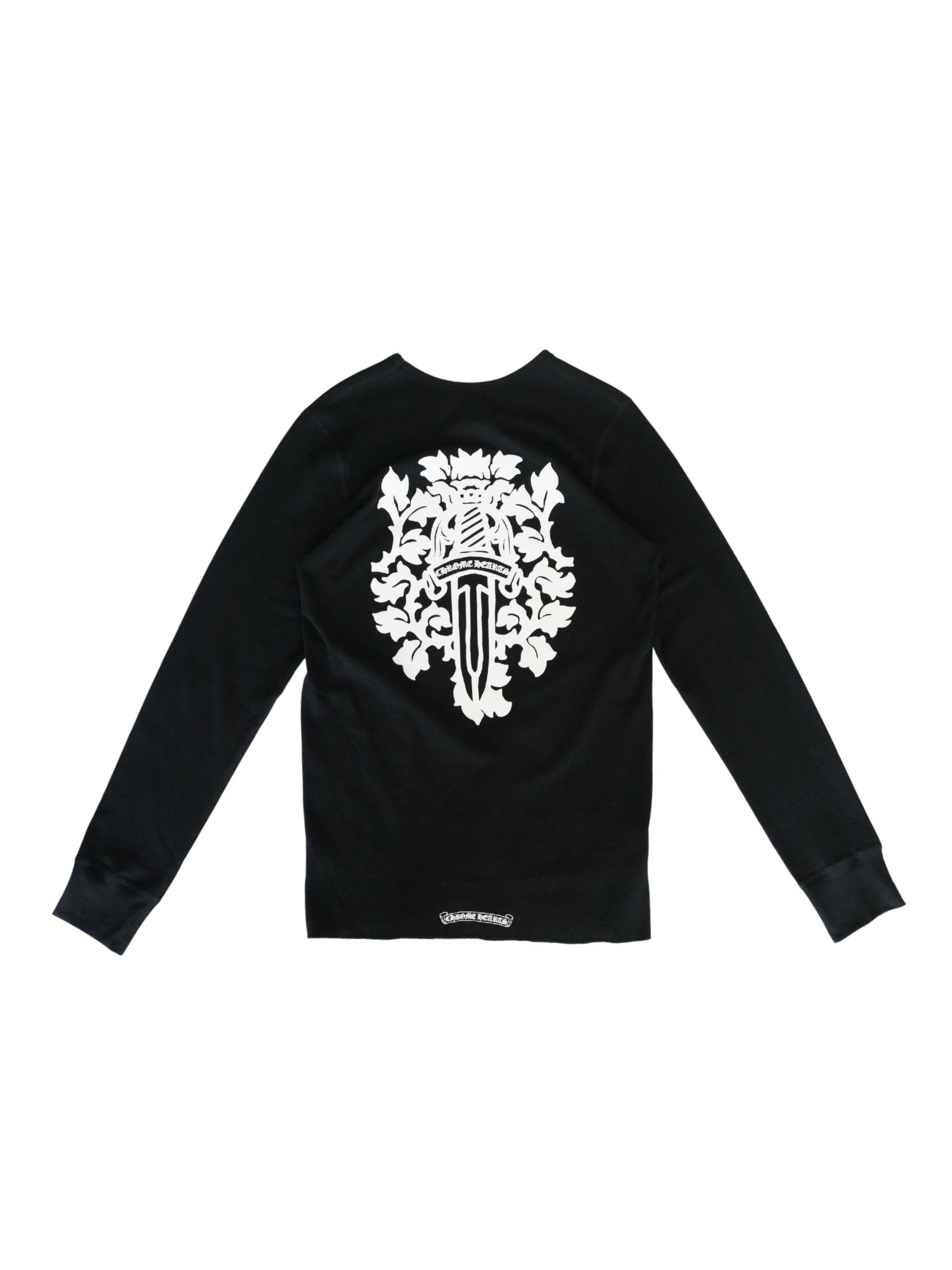Chrome Hearts Dagger Thermal Crew Neck Sweatshirt - Black