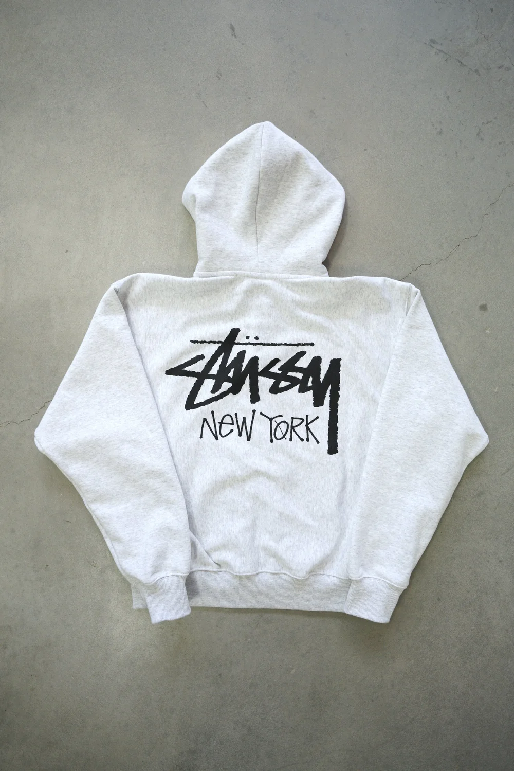 Stussy New York Zip-up - Gray — NoFashionIsland