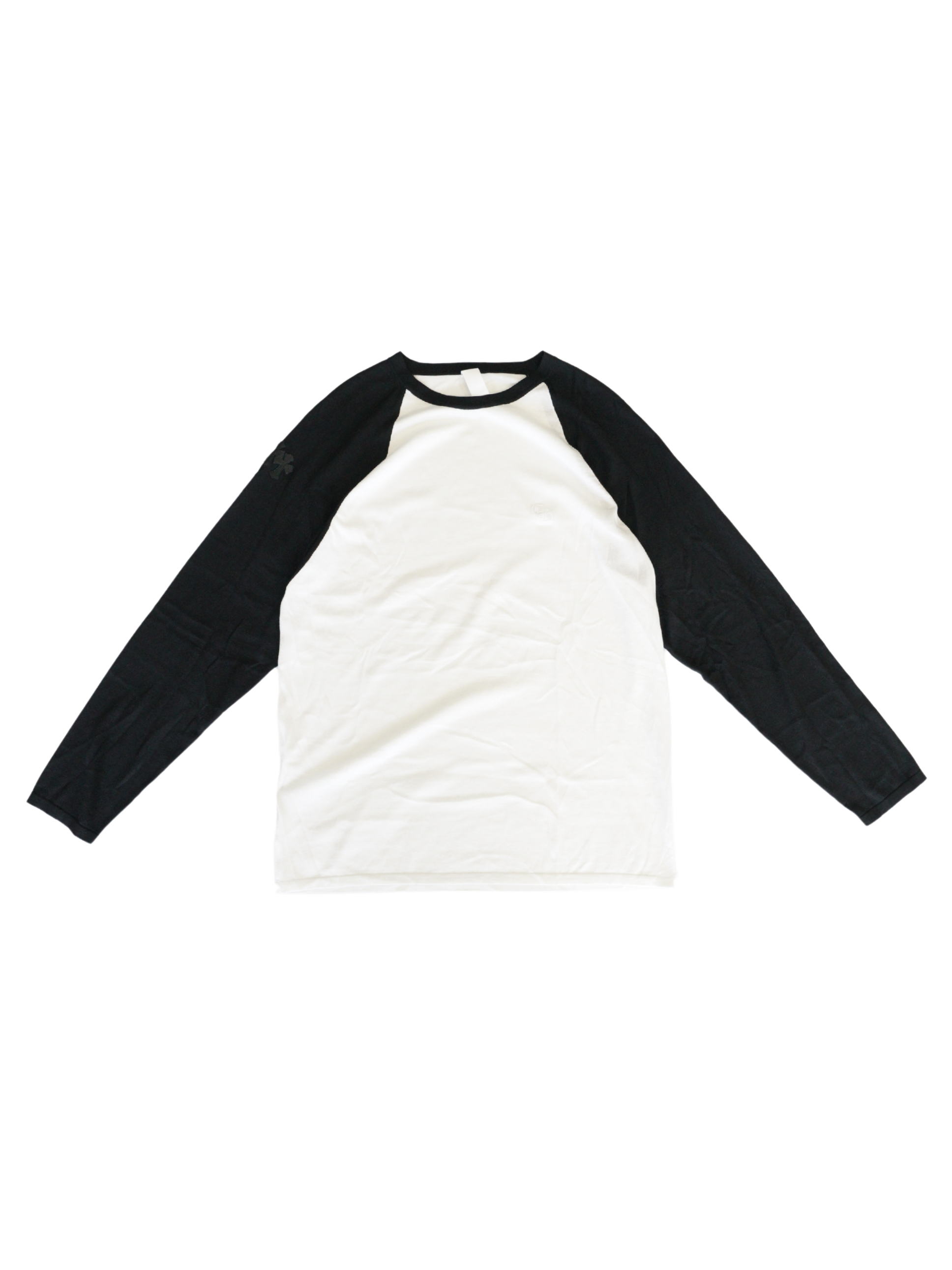Chrome Hearts White Triple Cross Black Long Sleeve Tee