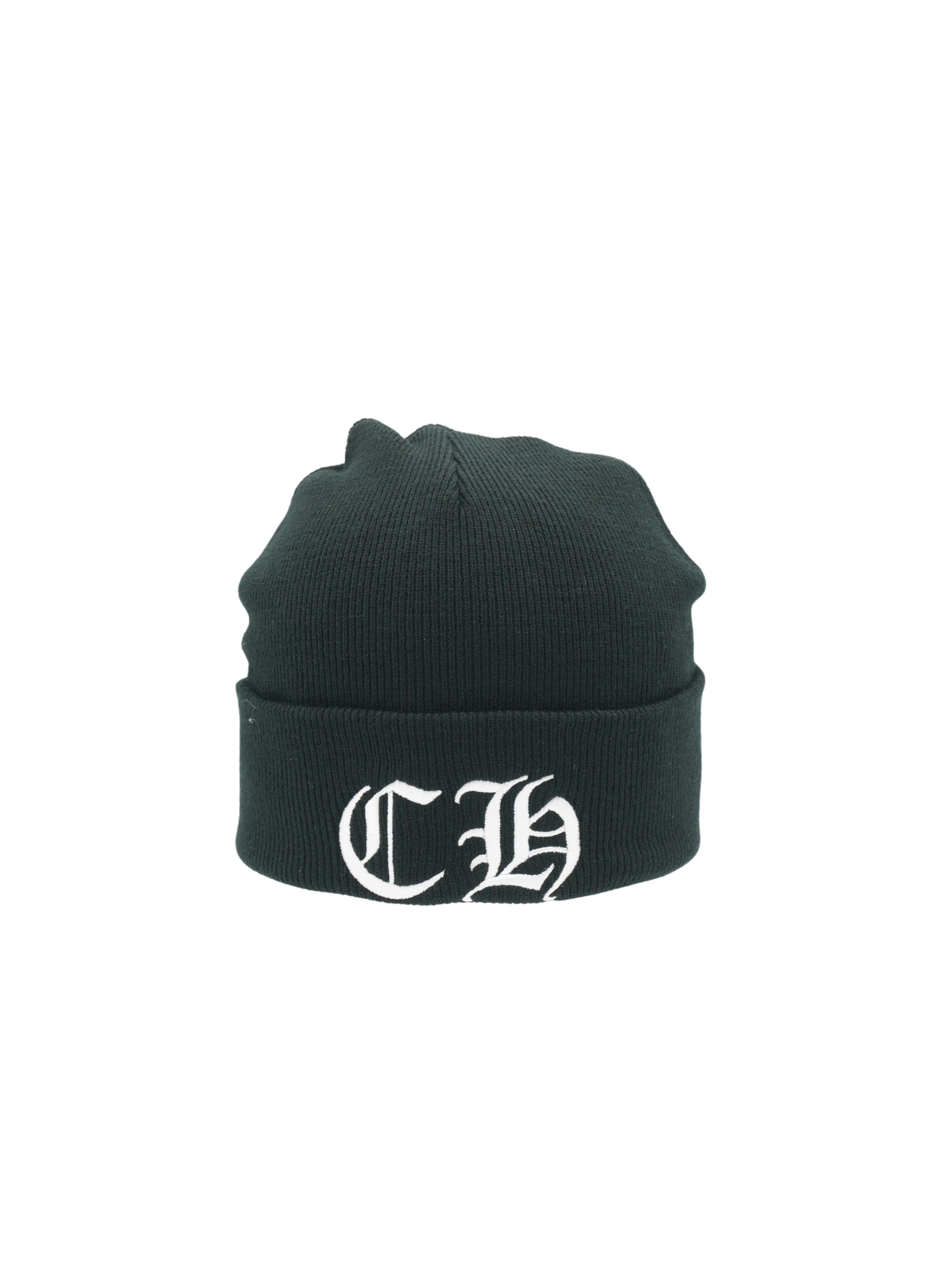 Chrome Hearts Embroidered CH Logo Black Beanie