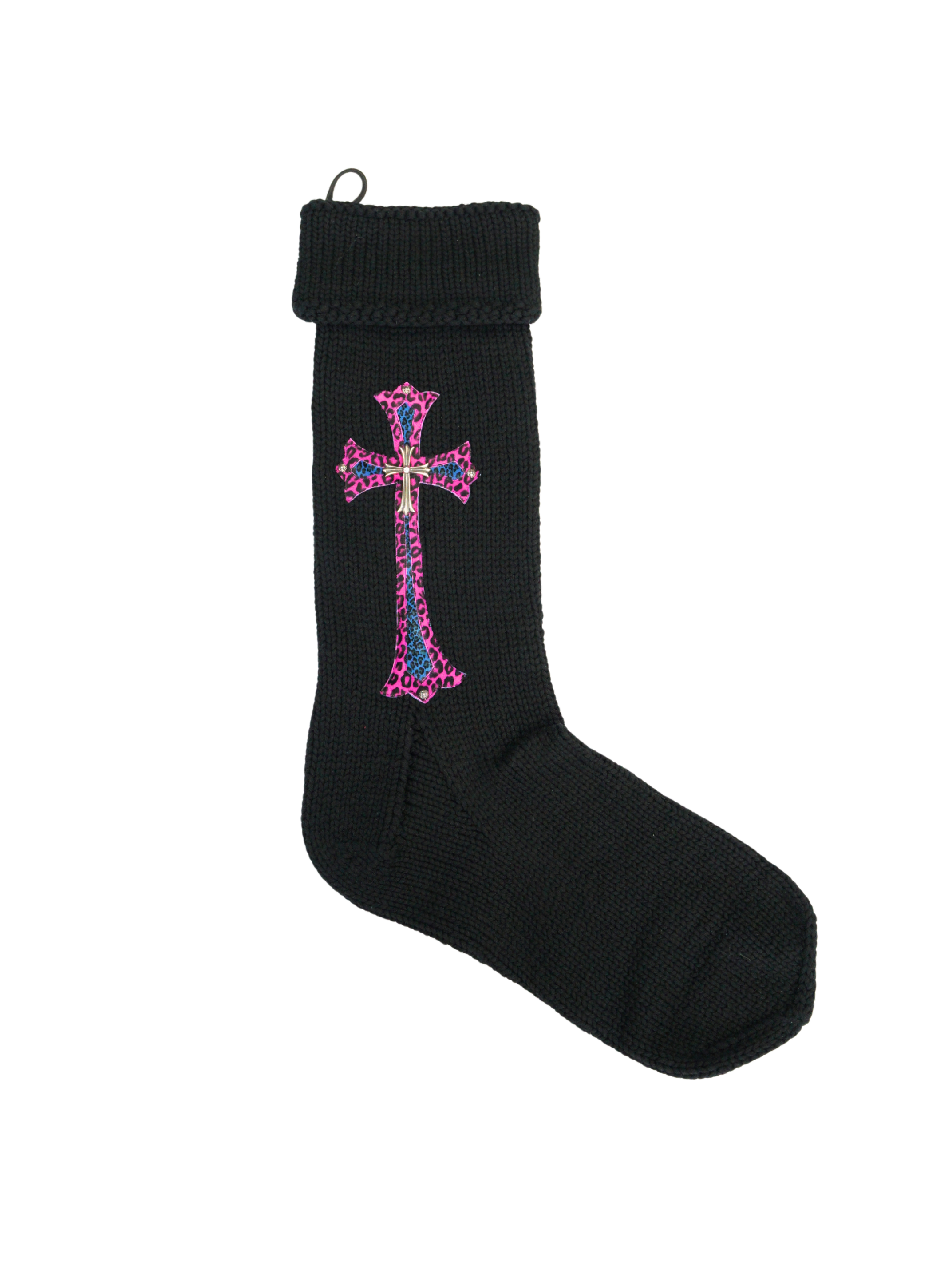 Chrome Hearts Black Knitted Christmas Stocking