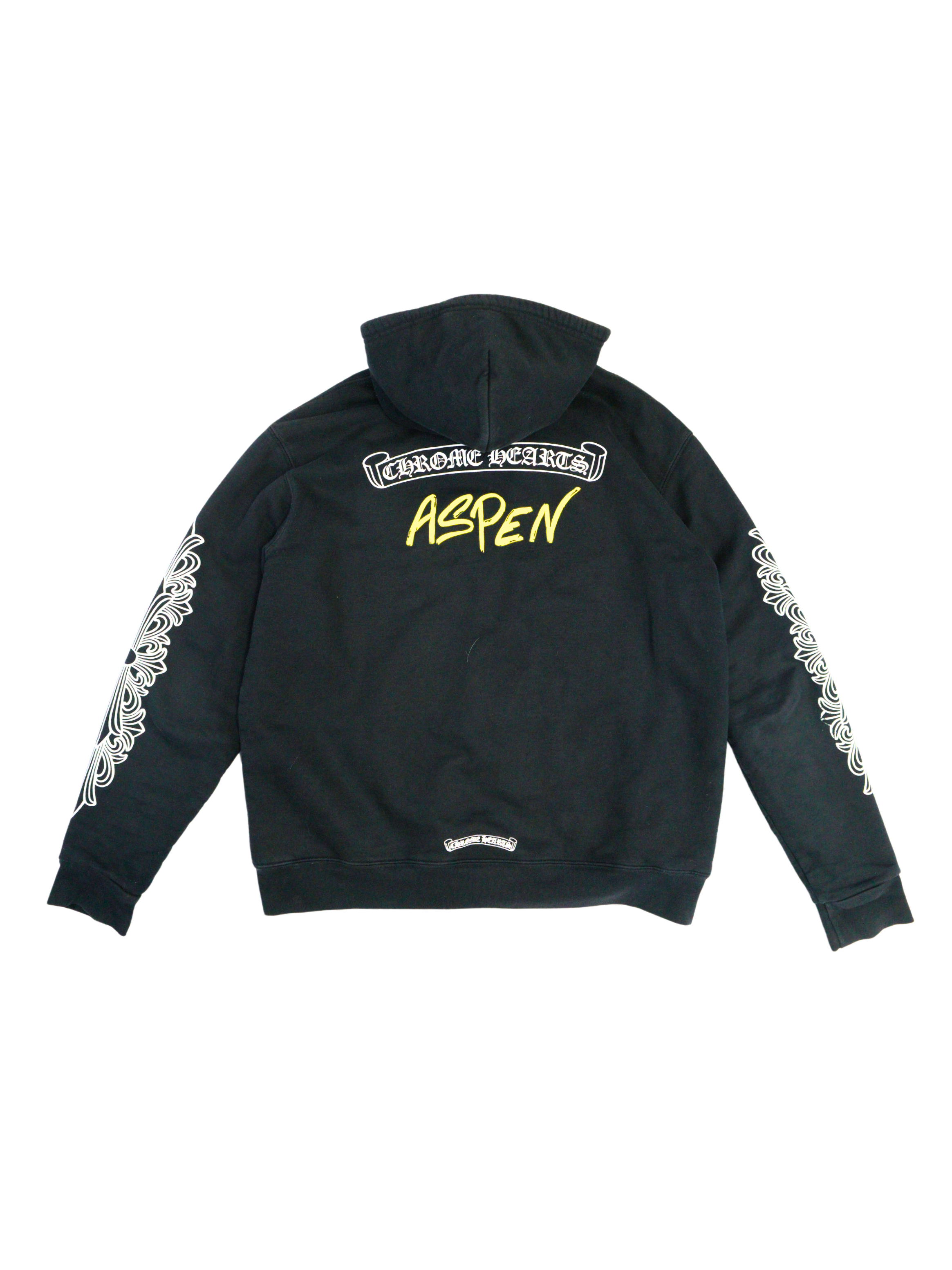 Chrome Hearts Vintage Aspen Exclusive Floral Sleeve Zip Up Hoodie - L