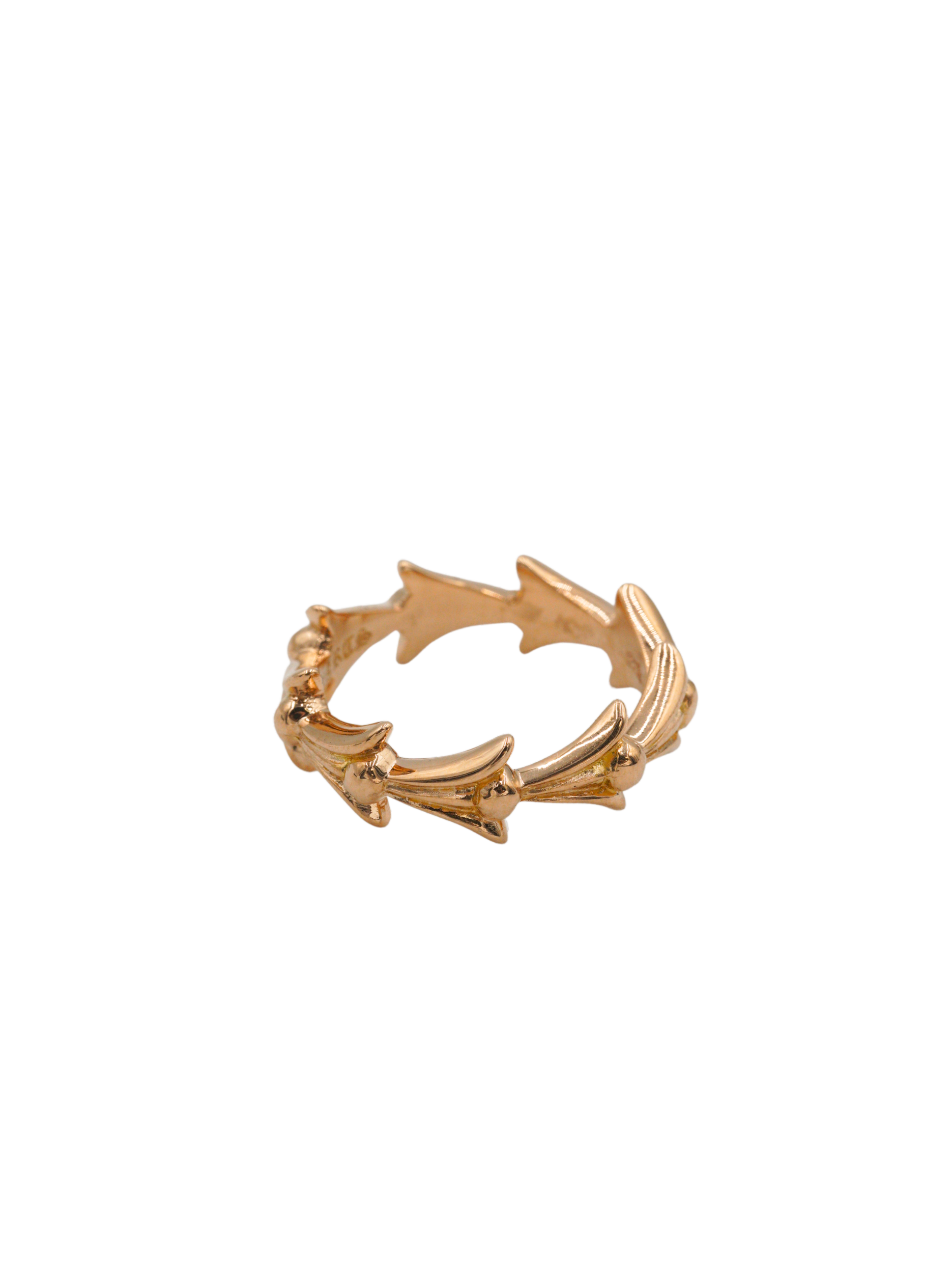 Chrome Hearts 22K Gold Arrow Ring - US 6