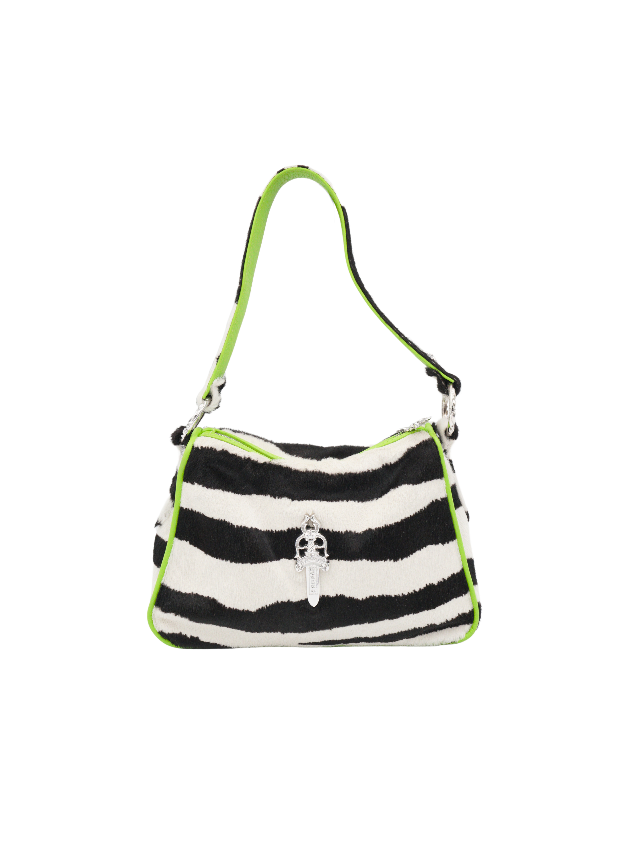 Chrome Hearts Pony Hair Zebra Stripe Chicken Nugget Bag