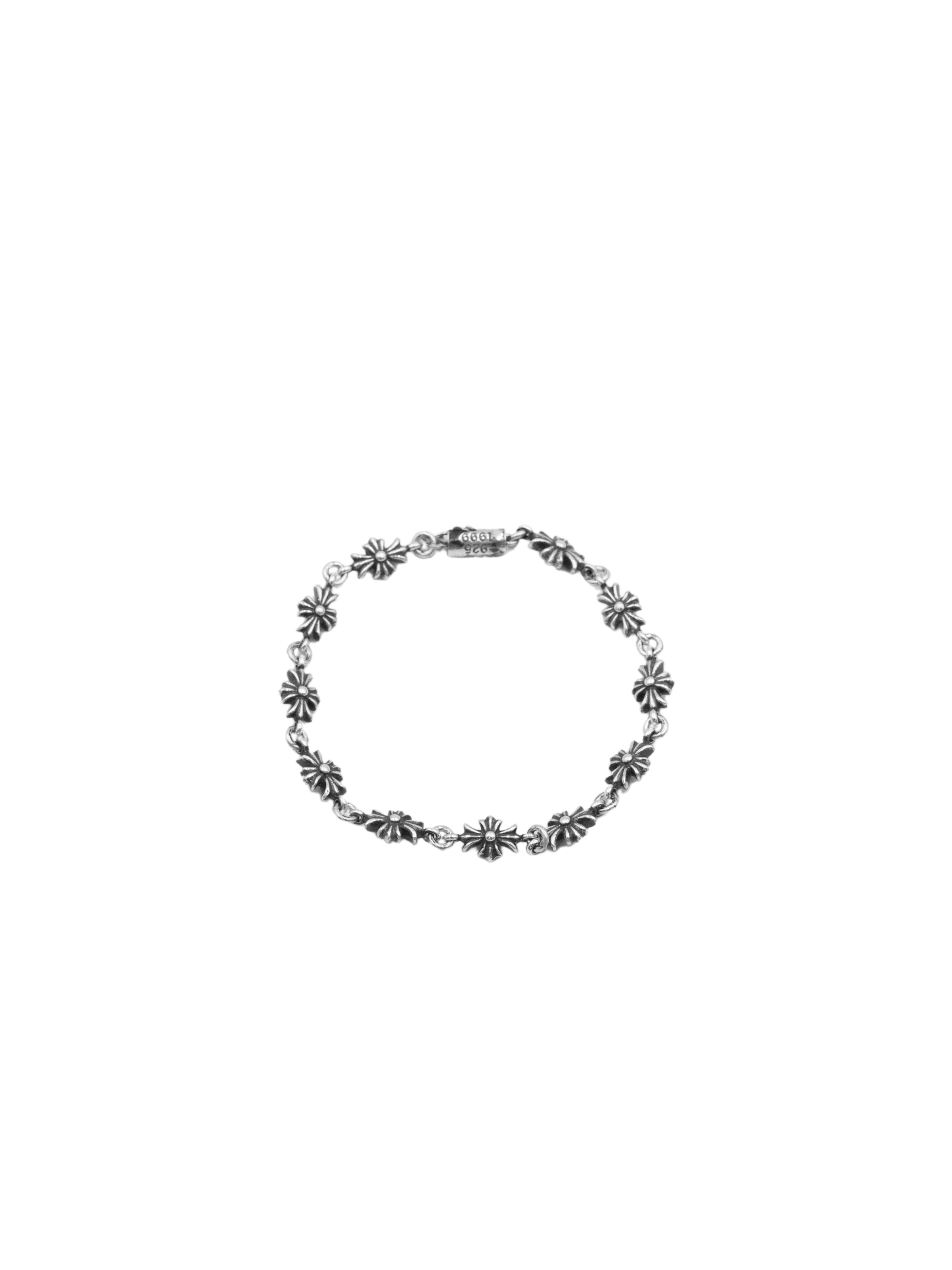 Chrome Hearts 925 Silver Tiny E Bracelet - 11L