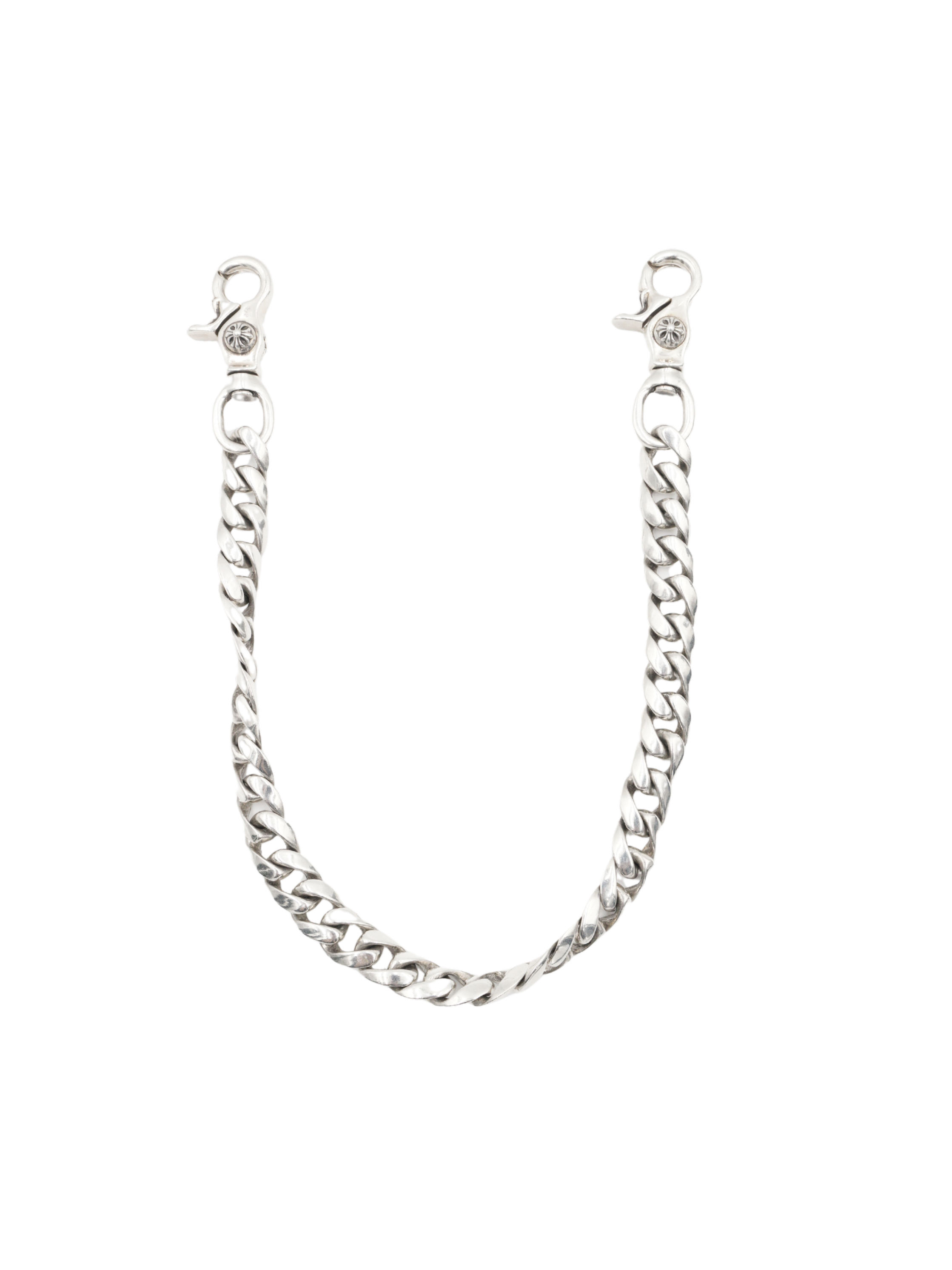Chrome Hearts 2 Lobster Locks Cuban Link Wallet Chain