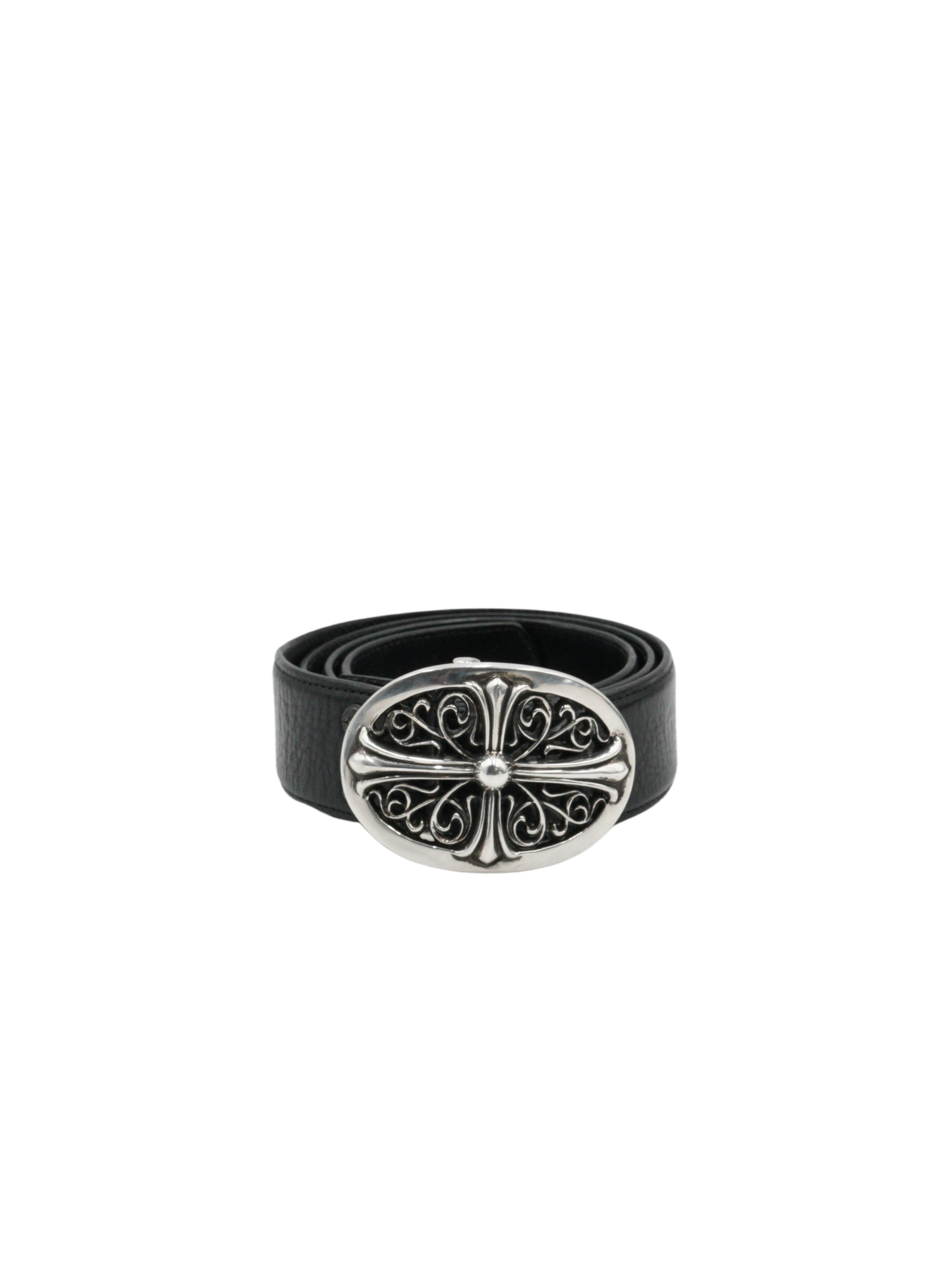Chrome Hearts Oval Cross Belt in Silver - 34