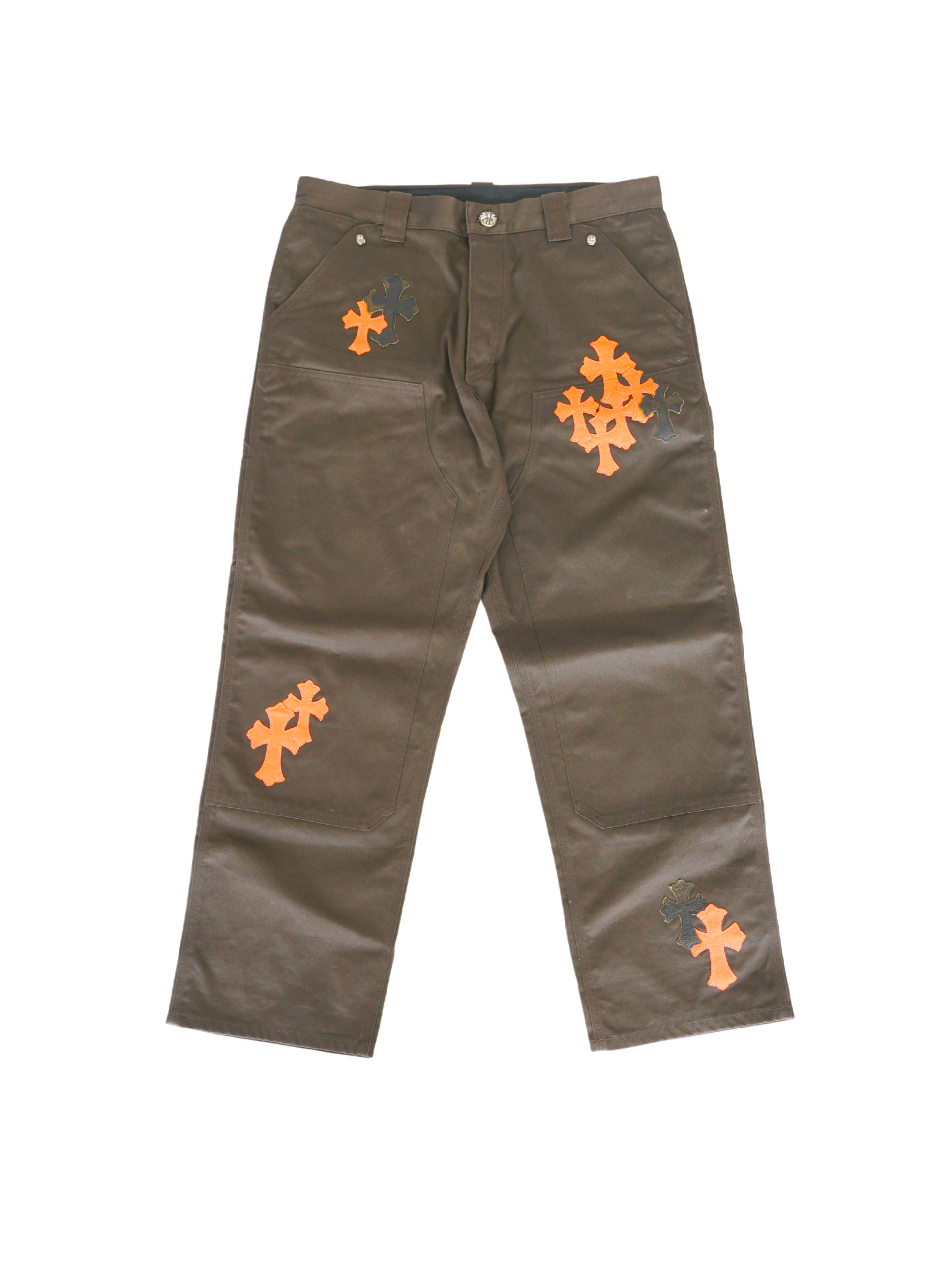 Chrome Hearts Cross Patch Double Knee Carpenter Pants - 36