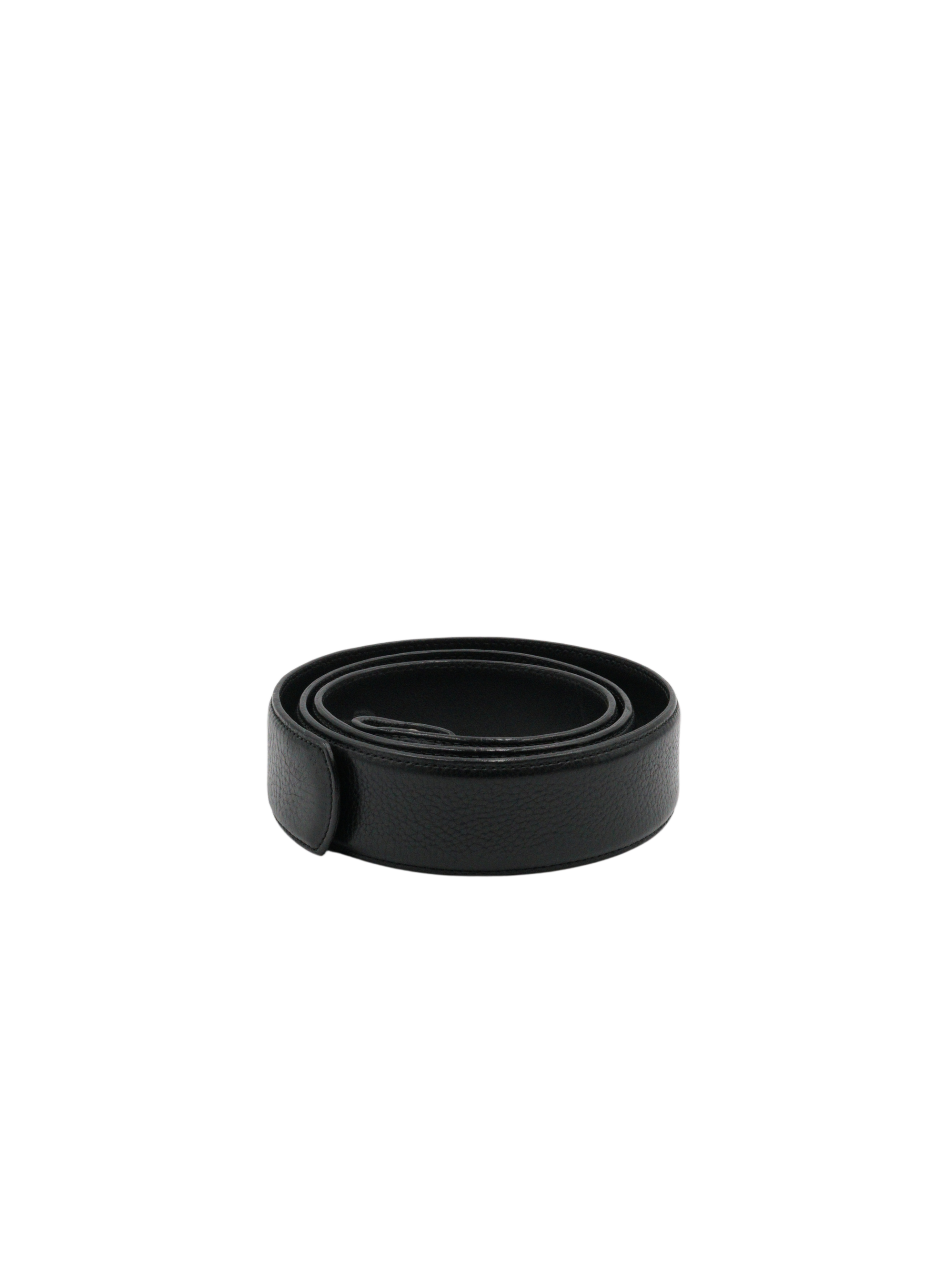 Chrome Hearts Black Leather Belt - 34
