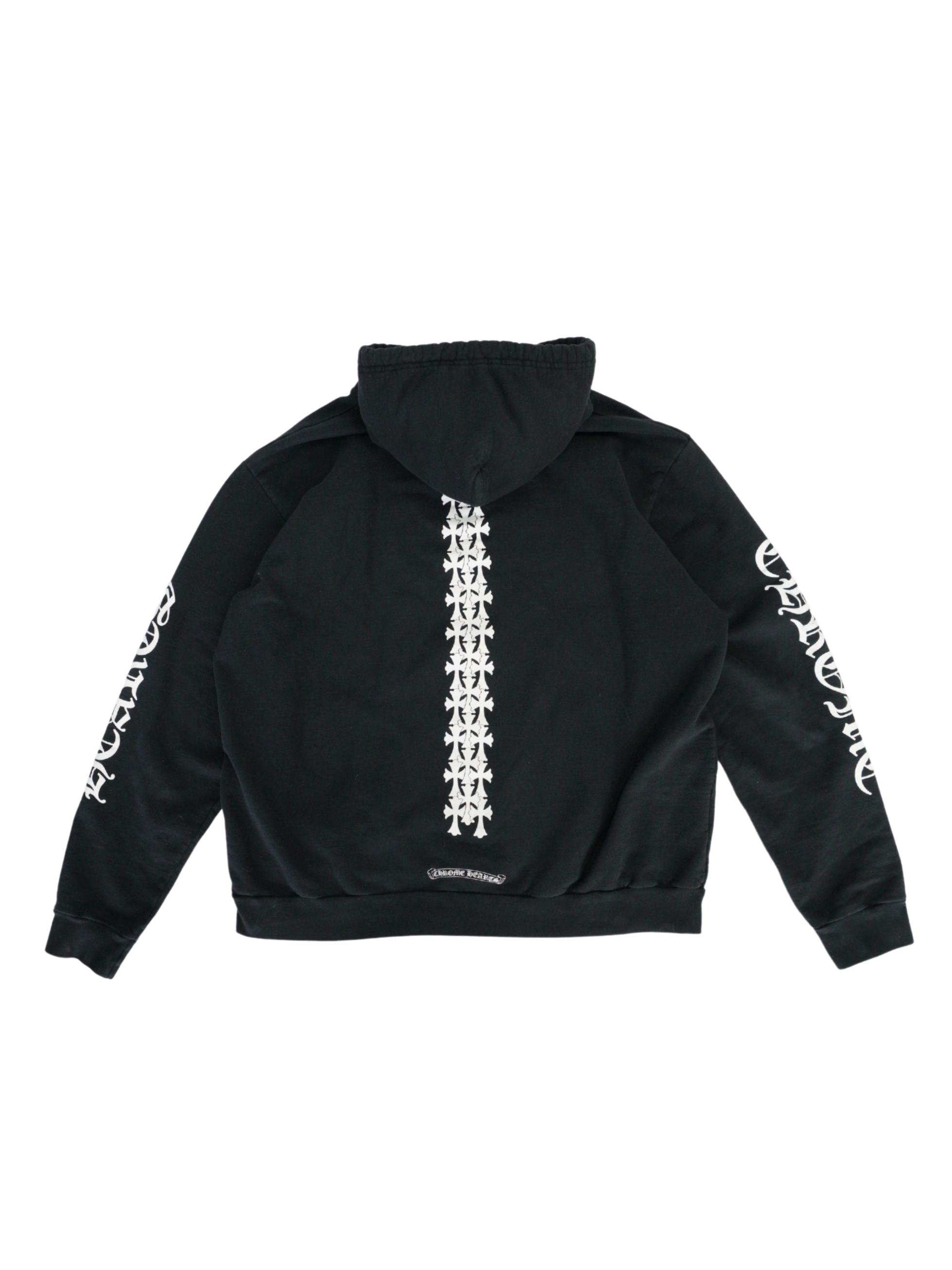 Chrome Hearts Vintage Cemetery Cross Black Hoodie - L