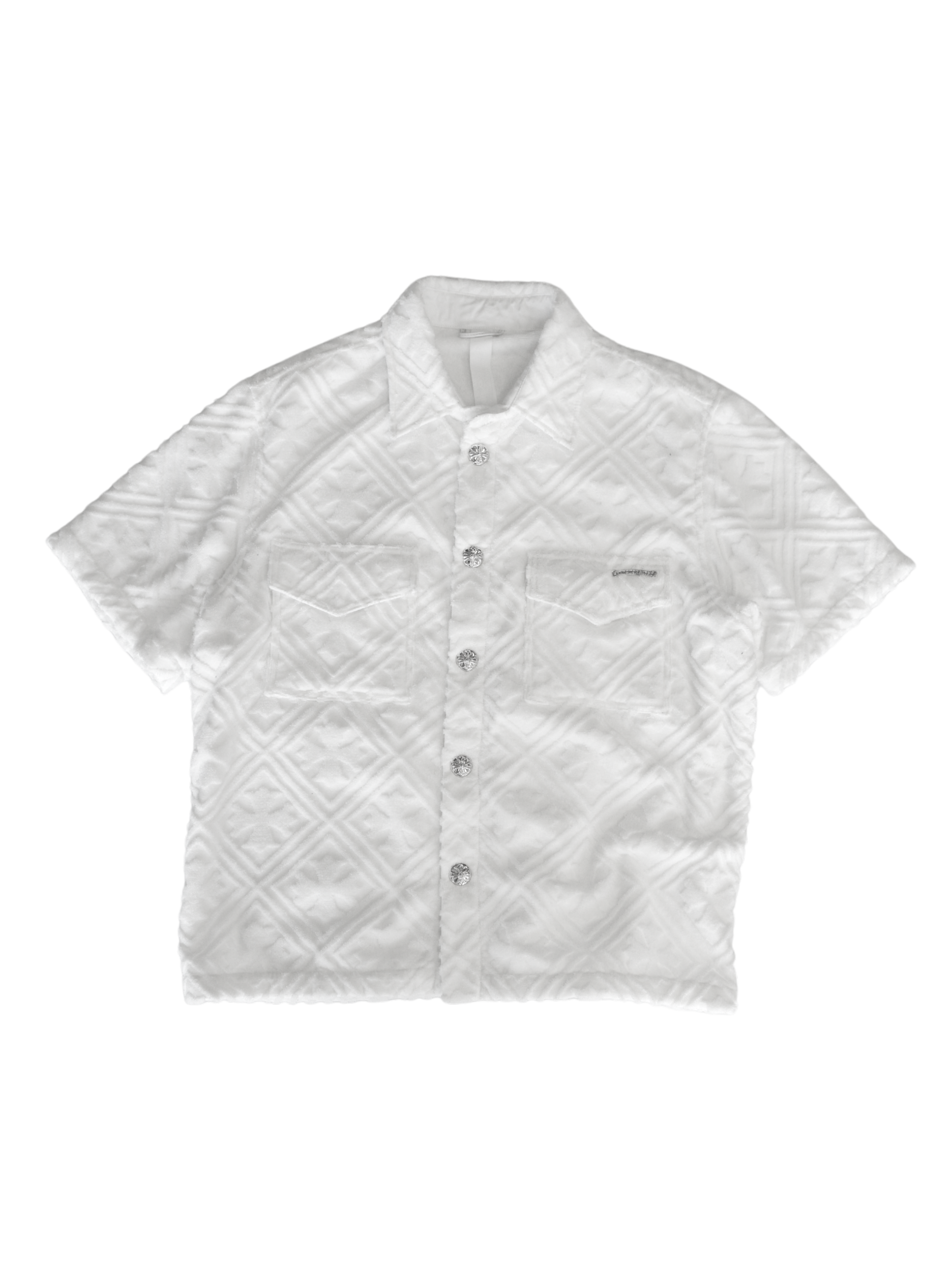 Chrome Hearts Terry Button Ups Shirt - White