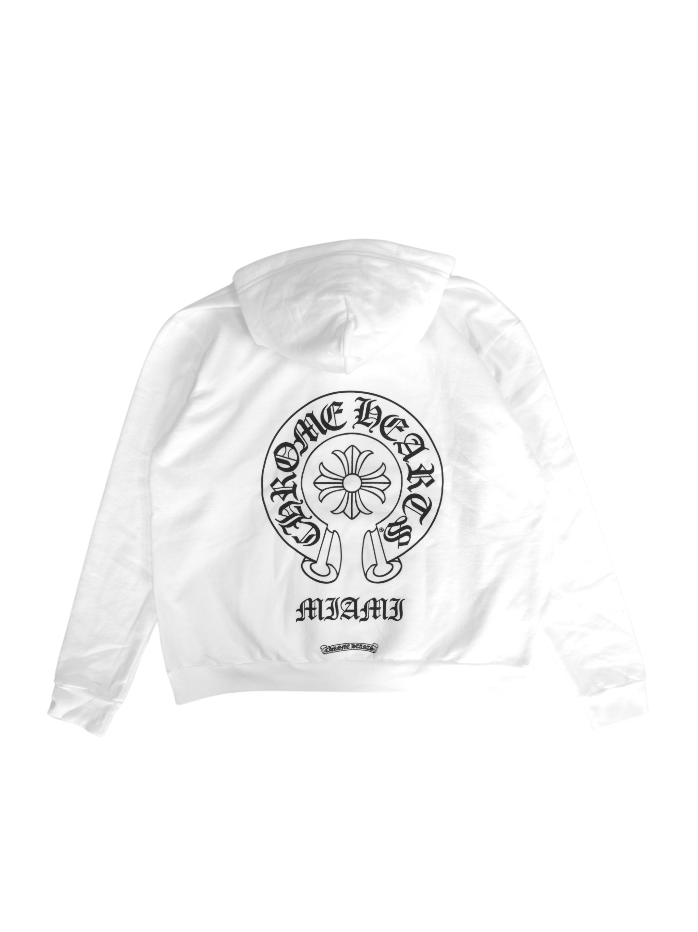 Chrome Hearts Miami Horseshoes Hoodie - White