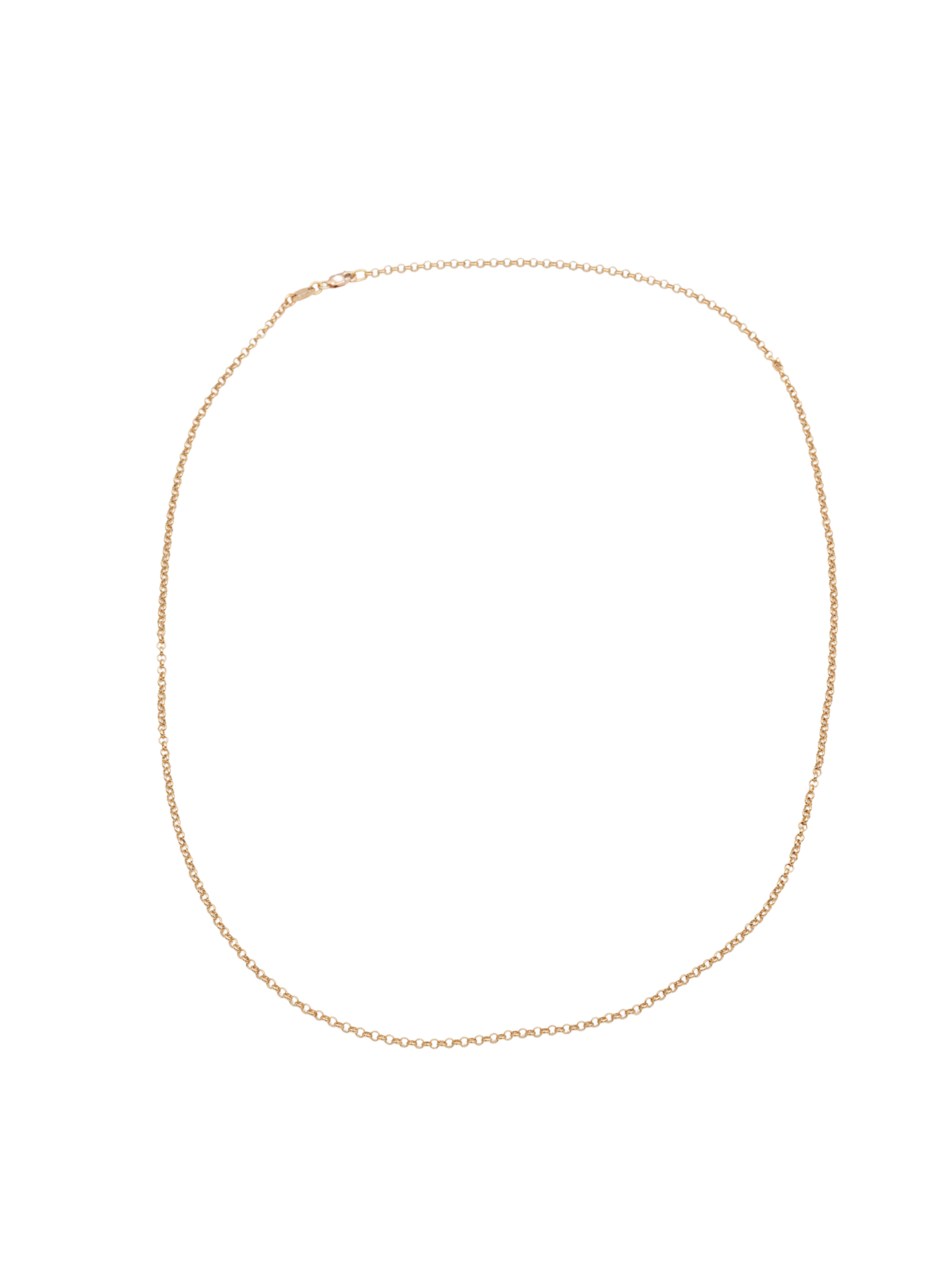 Chrome Hearts 22K Gold Rolo Chain - 24 Inch