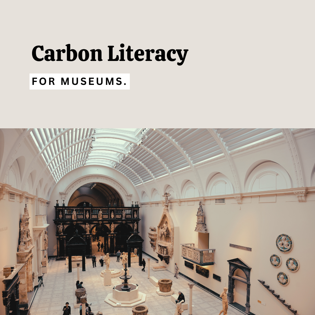 An image of a V&A gallery representing Carbon Literacy for Museums course.