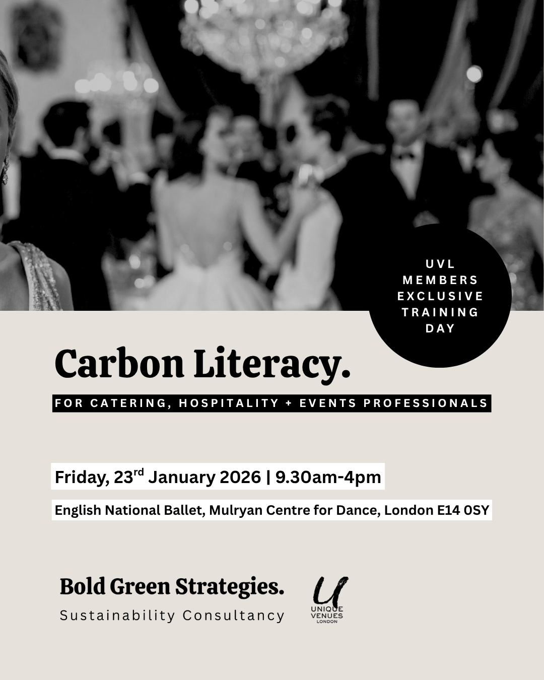 Carbon Literacy UVL English National Ballet 2026