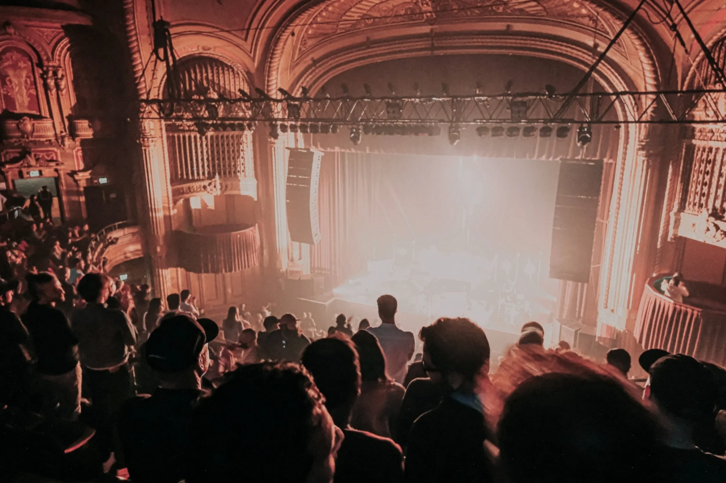 Live performance at concert venue representing the consultancy's event carbon footprinting reports.