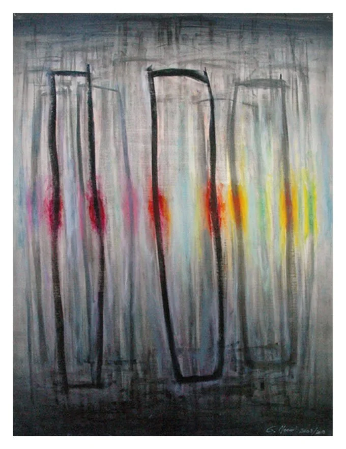 Untitled #6, 2008-10, 24" x 18", graphite charcoal, pastel on paper