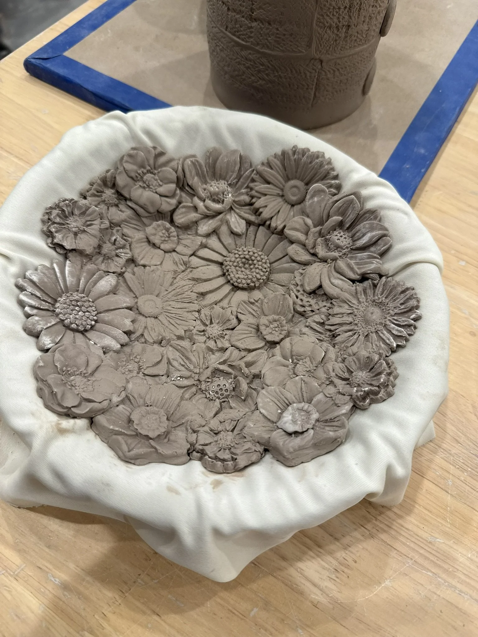 Flower bowl - handbuilt.