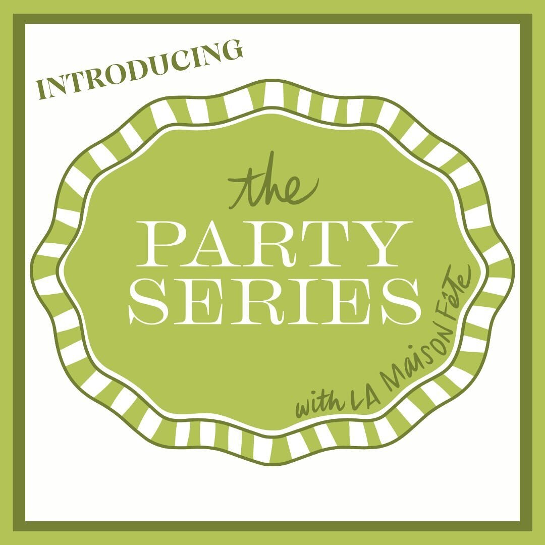 THE PARTY SERIES hosted by La Maison F&ecirc;te - a five part talk series that invites you to immerse yourself in the world of events, hosting, and entertaining. Join us for the kick off event on February 8th - ✨Caviar &amp; Champagne ✨ see post and 