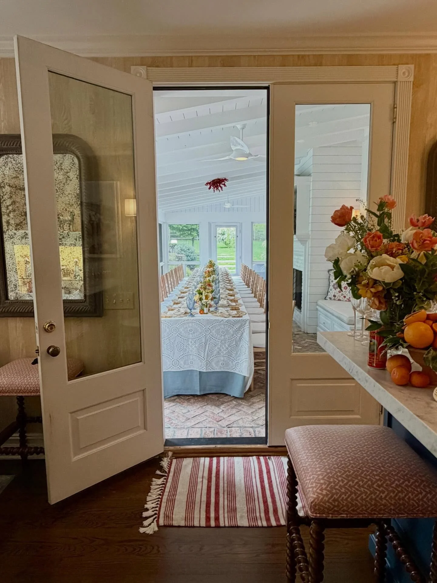 We brought the sunshine in for this bridal shower! A beautiful LMF bride to be this June, we could not be more excited to celebrate her upcoming wedding!! Planning &amp; Styling @lamaisonfete Catering @revelwithdinnerthyme Florals @wildfigfloral Suga