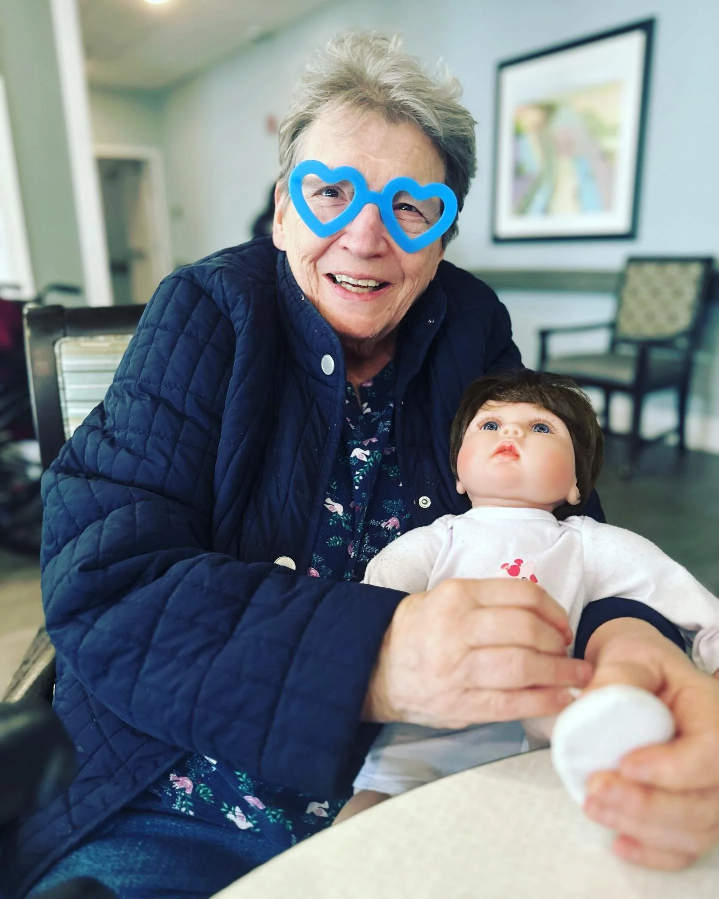 Caregiver assisting senior with morning routine Caregiver assisting senior with morning routine