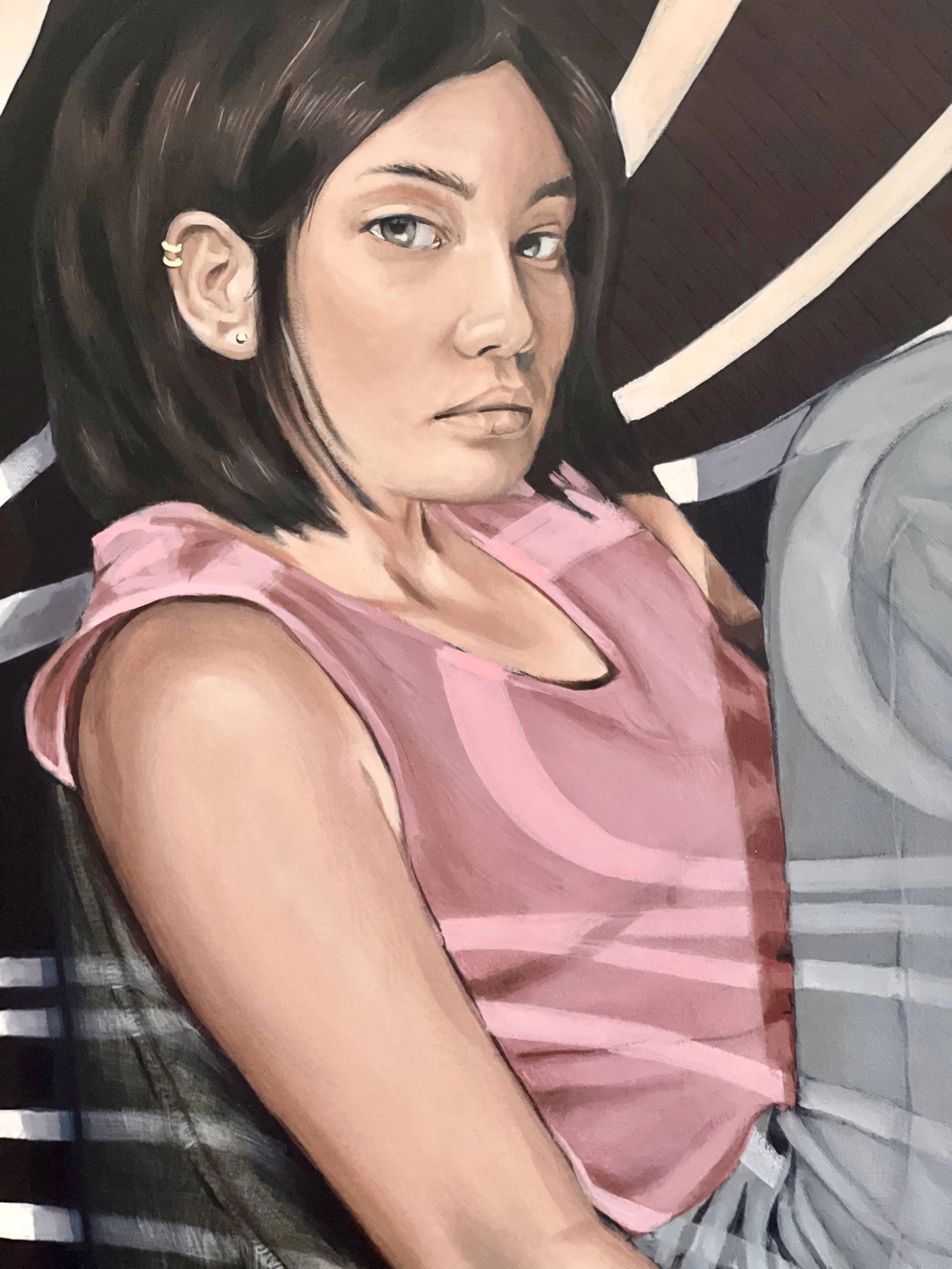 Maya. 48x48in. Acrylic on Canvas.