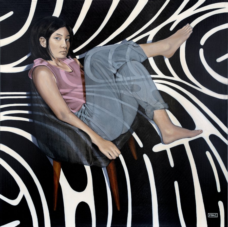 Maya. 48x48in. Acrylic on Canvas.