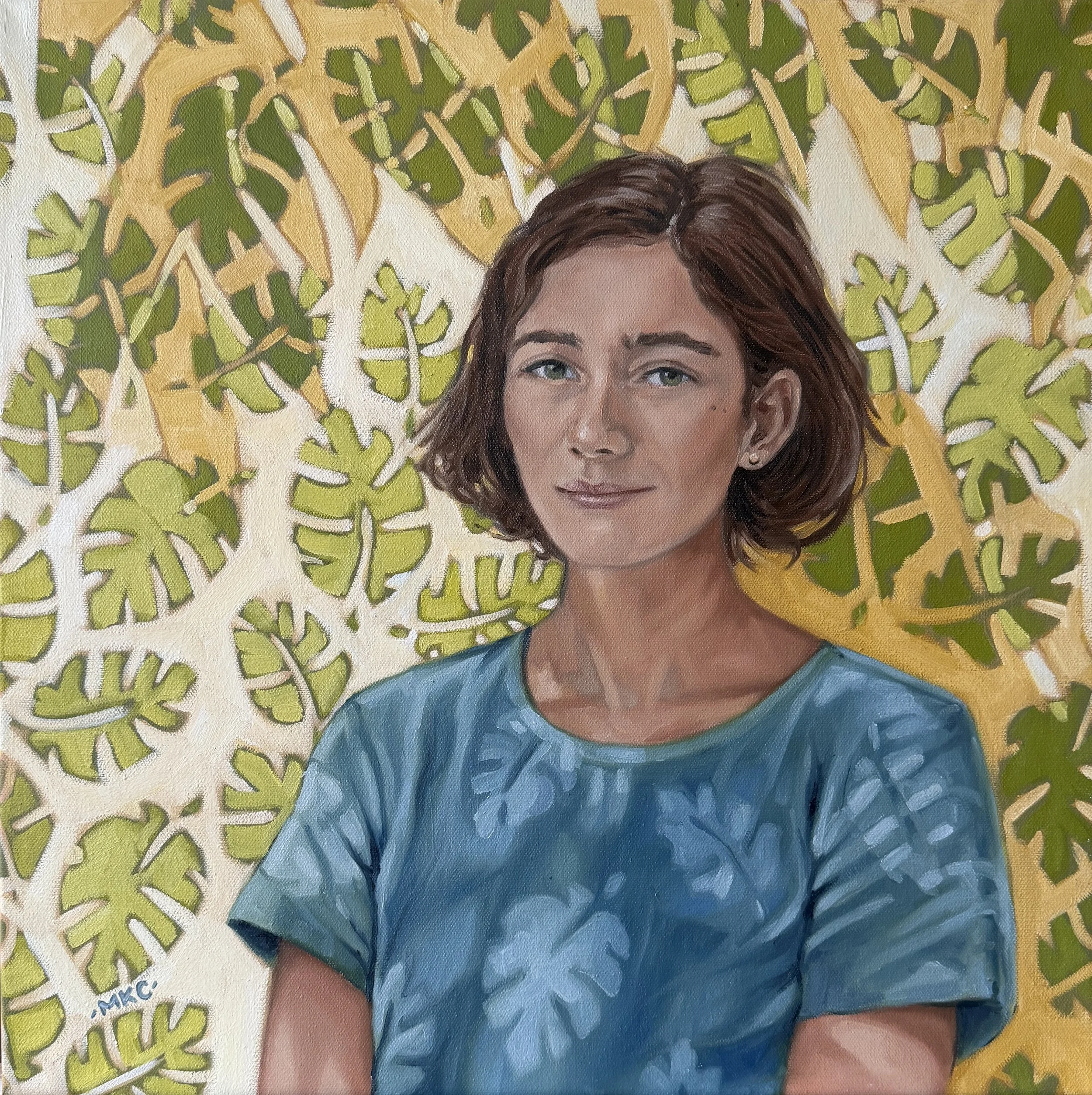 Lisa. 20x20in. Oil on Canvas.