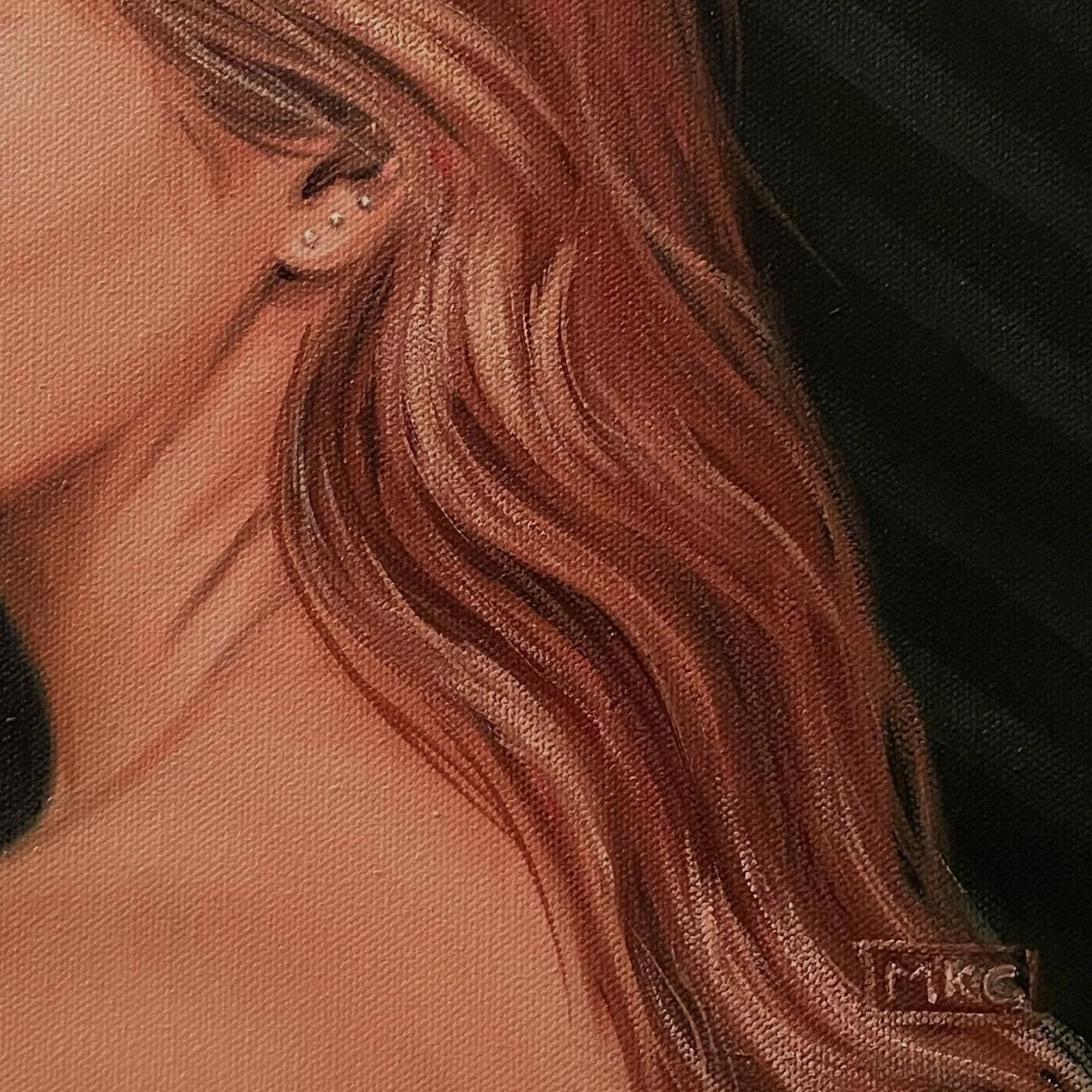 Liv. 14x14in. Oil on Canvas.