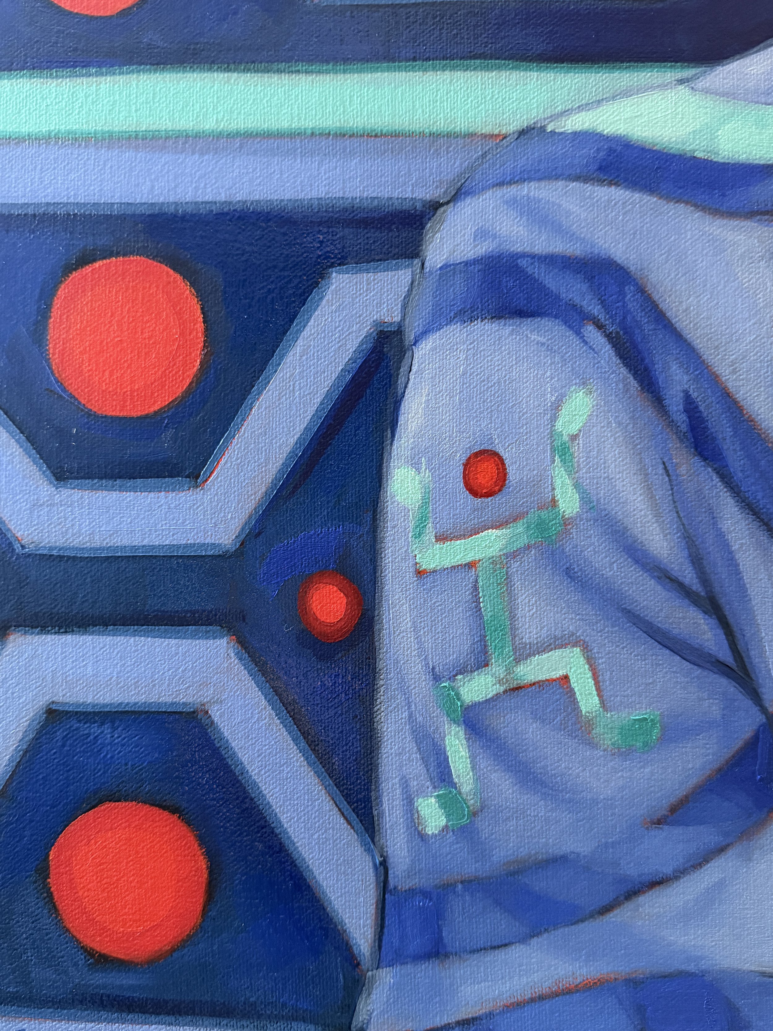 Xima by Mari Keeler Cornwell. 32x32in Oil on Canvas.