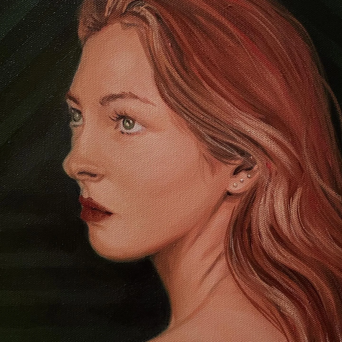 Liv. 14x14in. Oil on Canvas.
