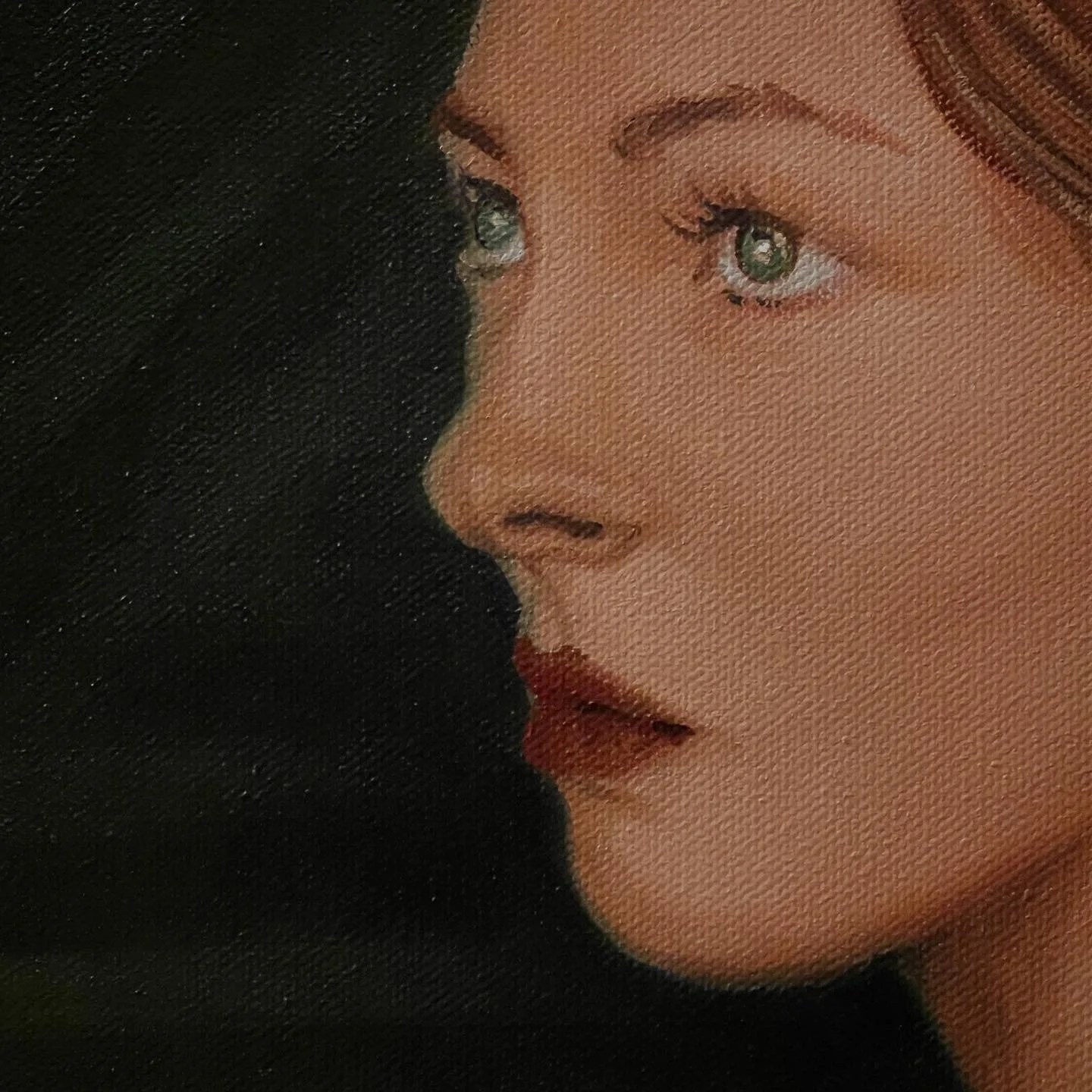 Liv. 14x14in. Oil on Canvas.