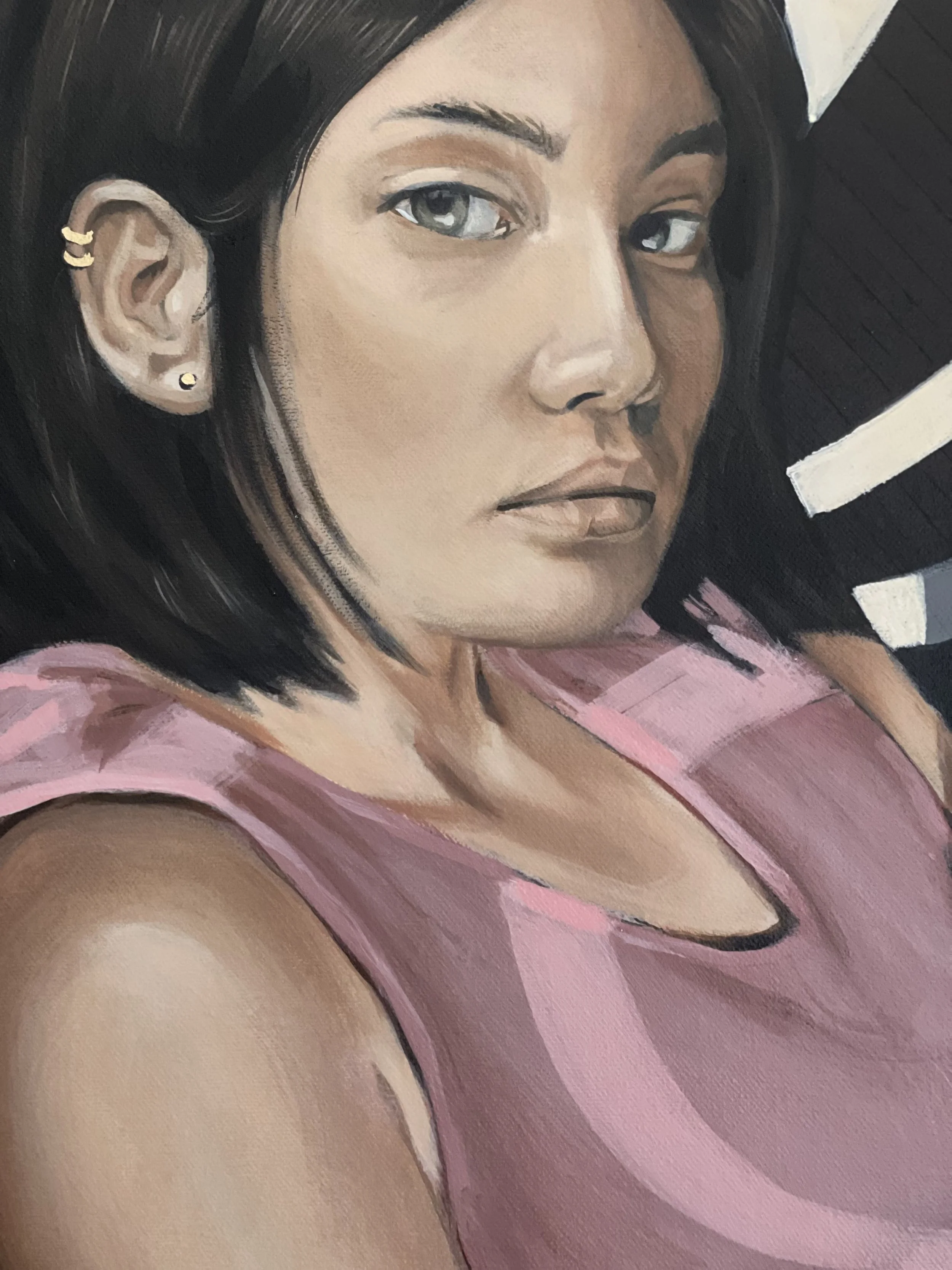 Maya. 48x48in. Acrylic on Canvas.