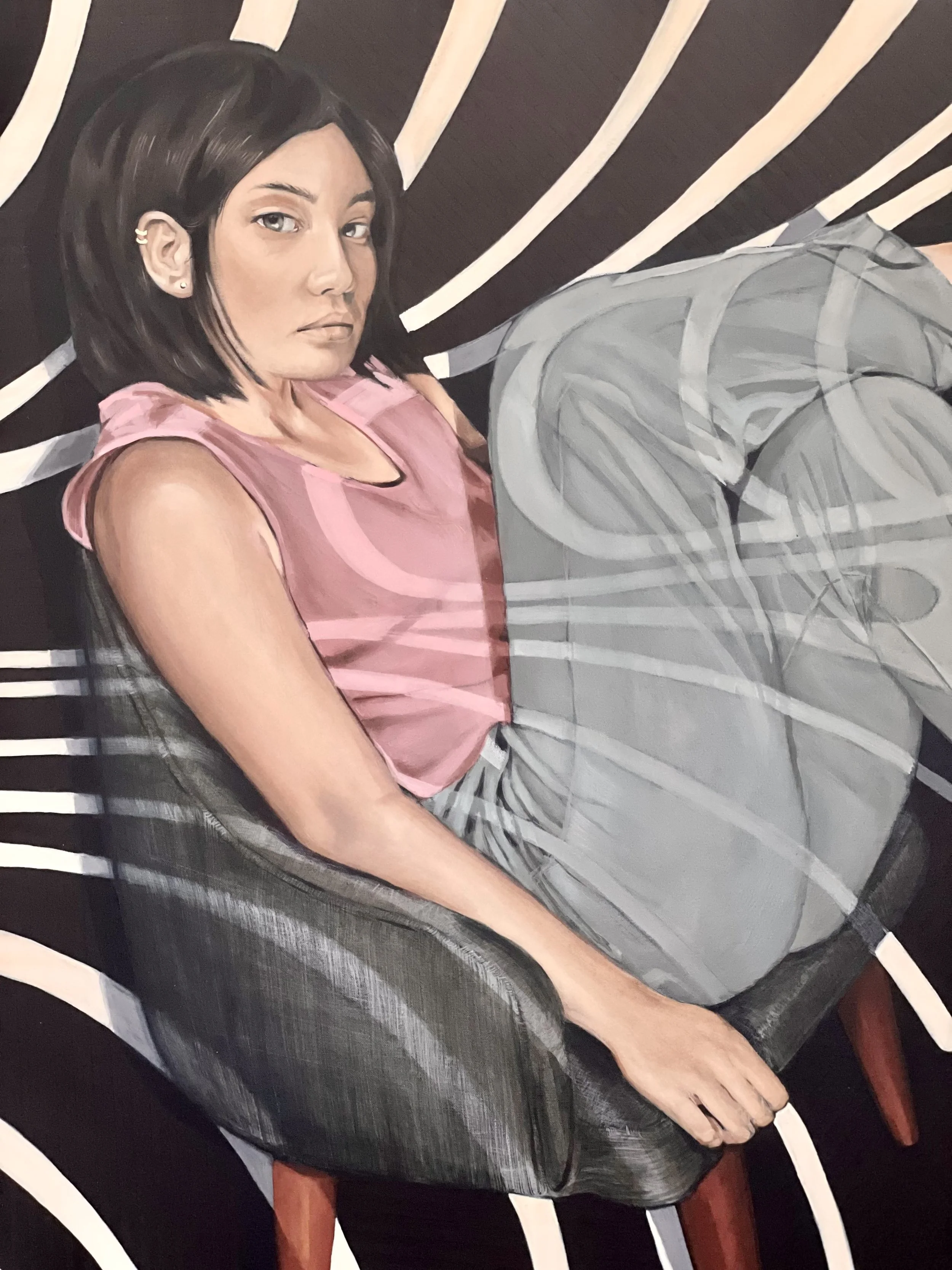 Maya. 48x48in. Acrylic on Canvas.