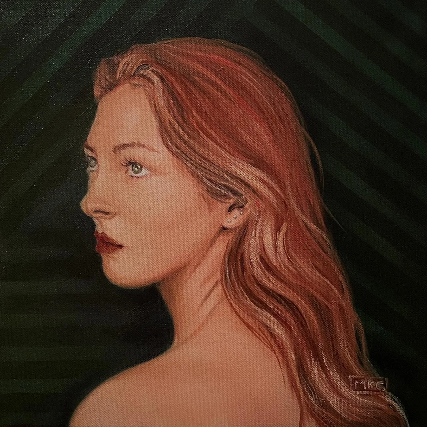 Liv. 14x14in. Oil on Canvas.
