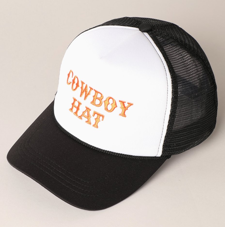 Cowboy Hat Trucker Cap