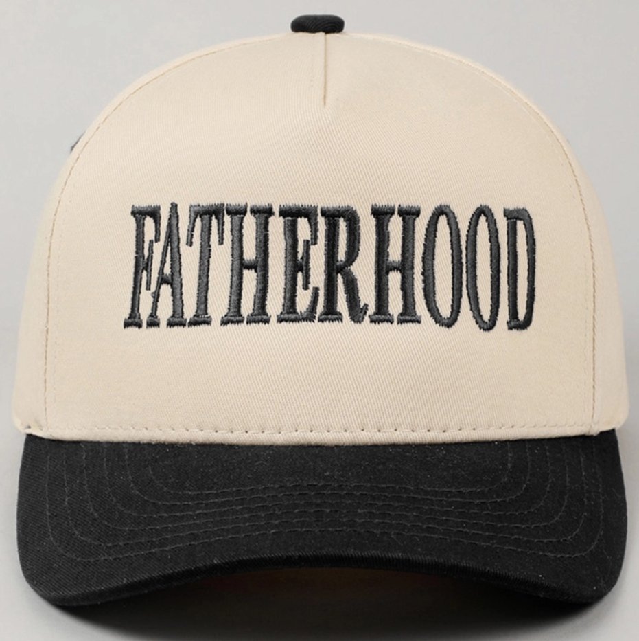 Fatherhood Embroidery Two-Tone Cap