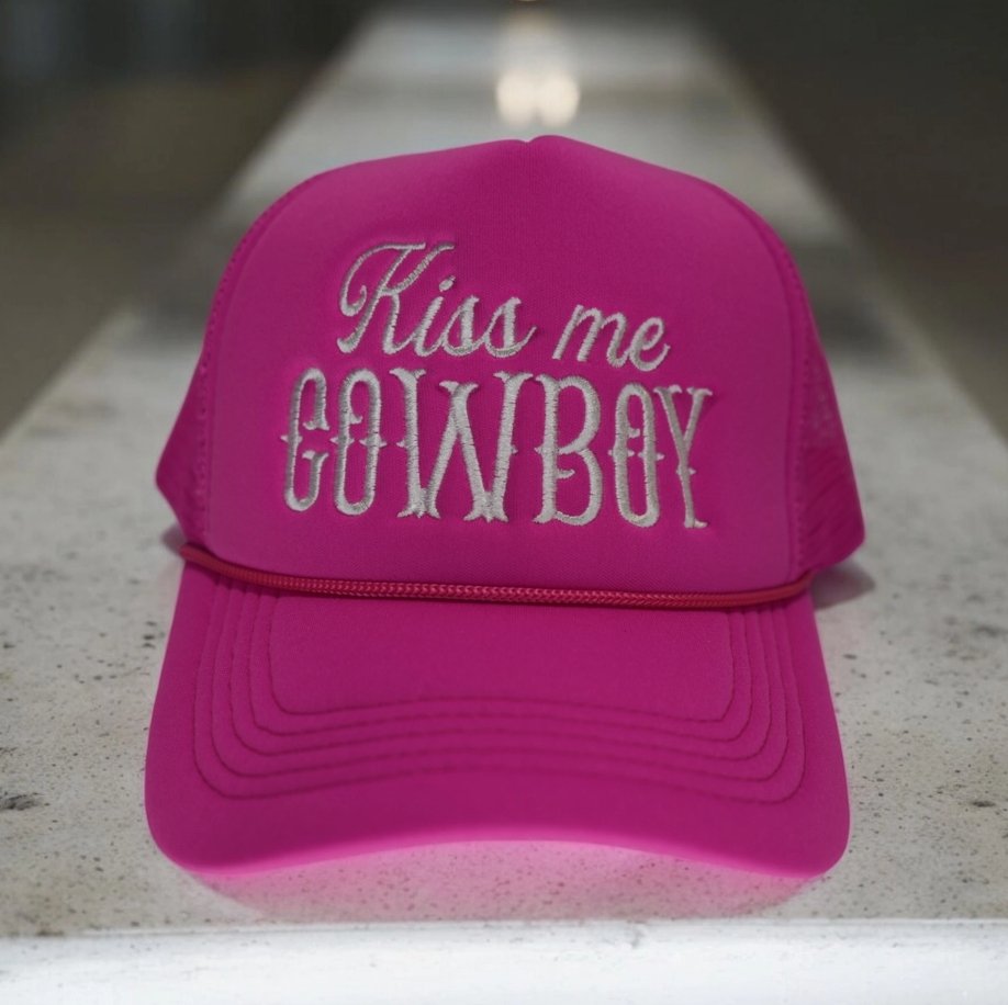 Kiss Me Cowboy Trucker Cap