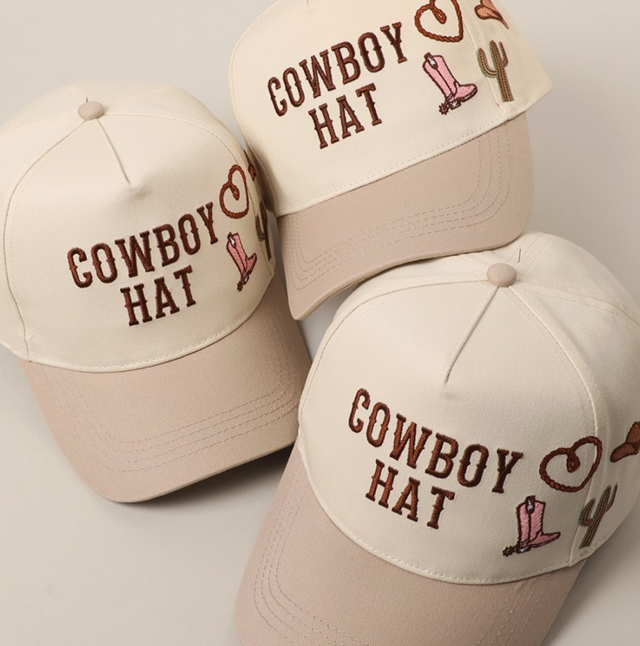 Cowboy Patch Two-Tone Cap