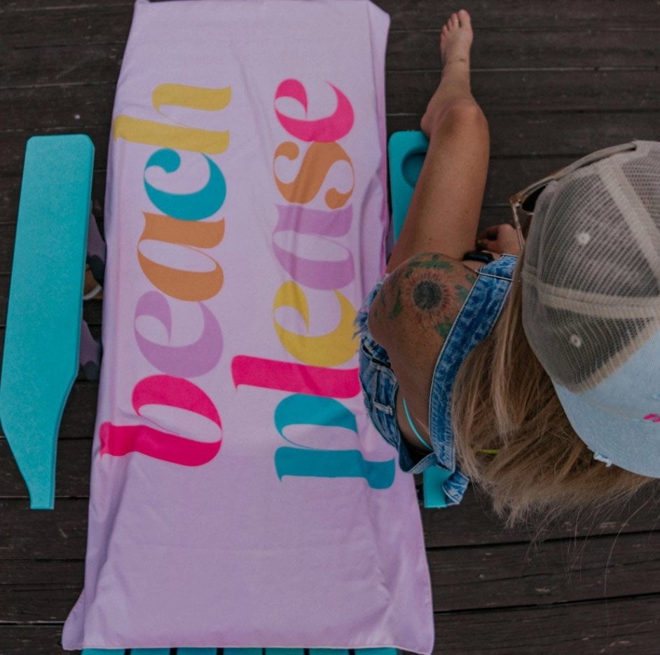 Light Pink Beach Please Quick Dry Towel