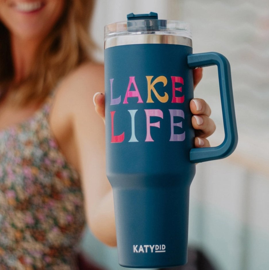 Lake Life Tumbler Cup with Handle