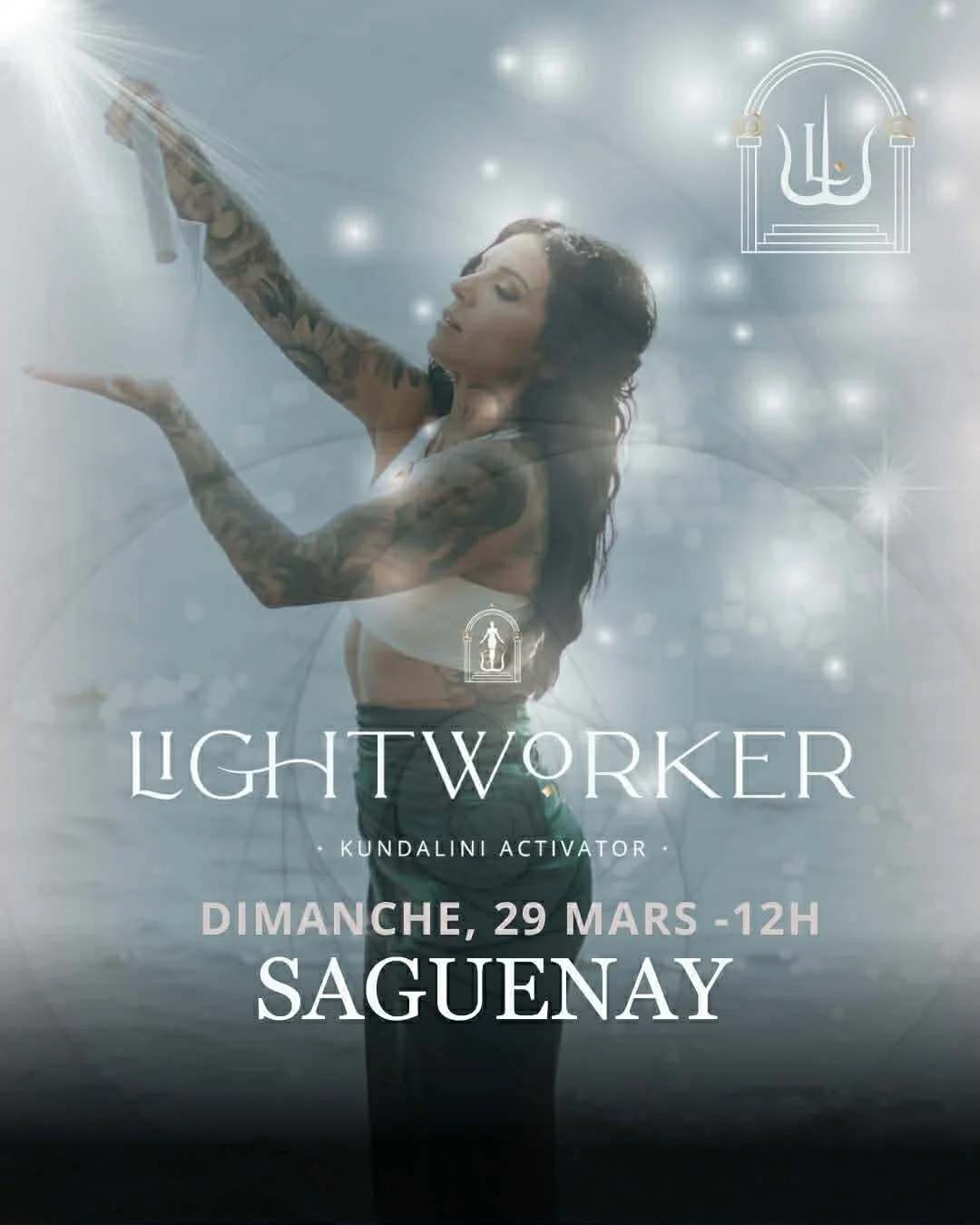 Venez vivre avec nous pour une deuxi&egrave;me fois une activation du Kundalini. Une chance inou&iuml;e de vivre une exp&eacute;rience indescriptible.
Qu'est ce qu'une activation du Kundalini:
L&rsquo;activation du Kundalini, c&rsquo;est r&eacute;vei