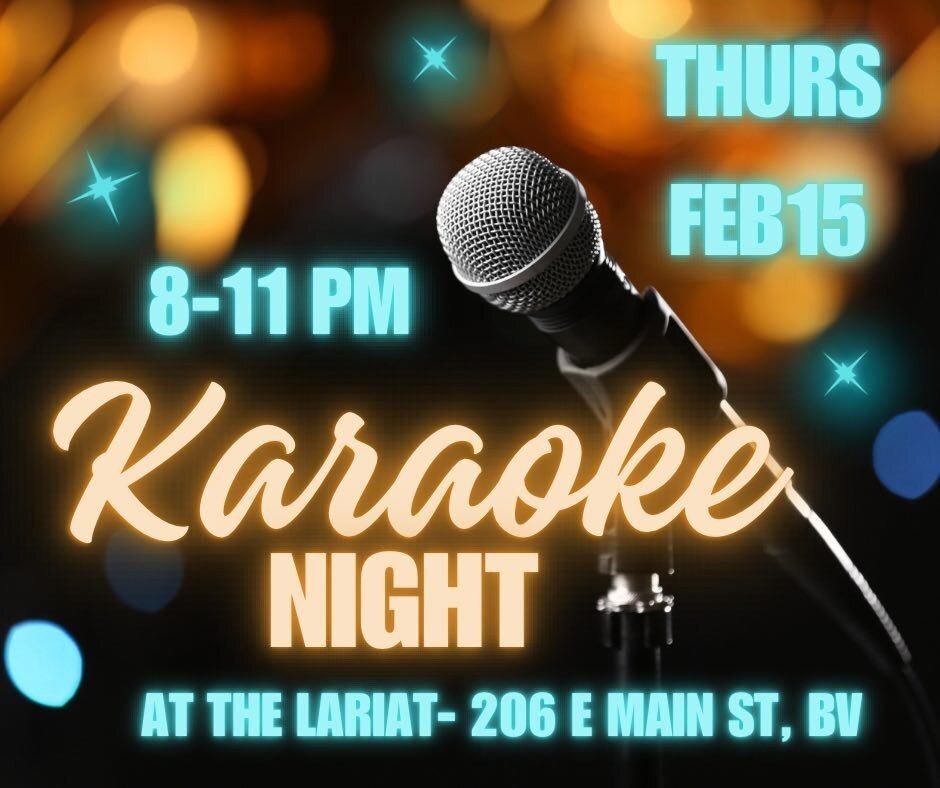 Karaoke is coming back! Hosted by @moonlightermobile , we are so excited to announce that we will be bringing karaoke back to our stage at The Lariat. We&rsquo;ll see you February 15th at 8pm!⁠
⁠
#karaoke #bvco #coloradobar #thingstodoincolorado