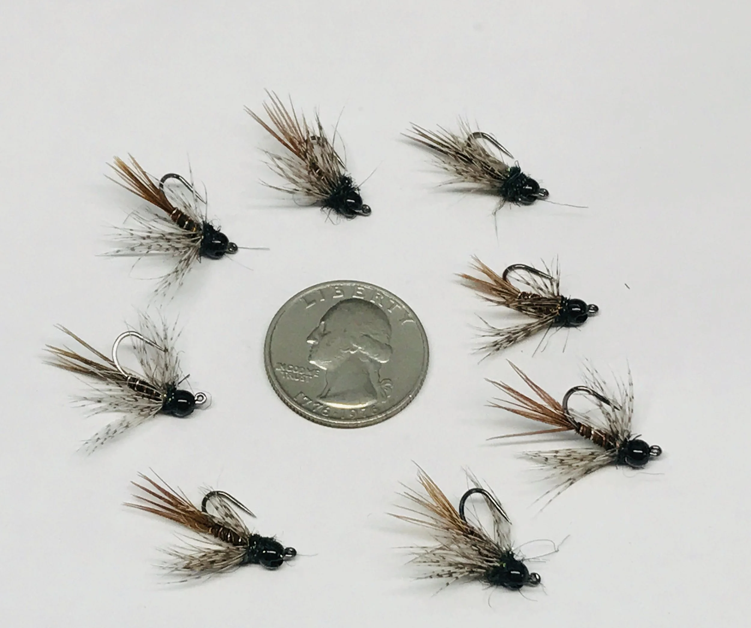 2 Euro Style Tight Line Soft Hackle Pheasant Tail Jig Nymph